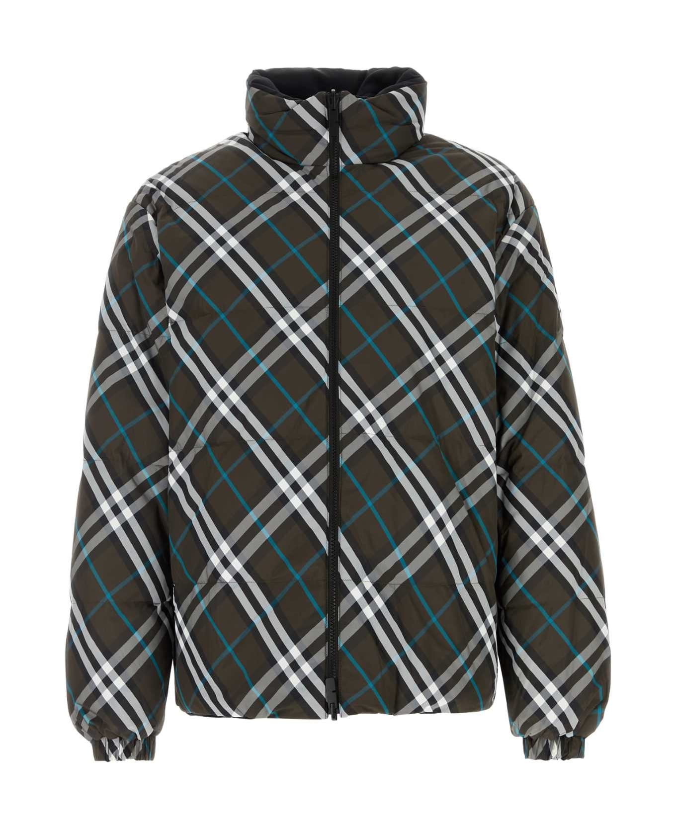 Printed Nylon Reversible Down Jacket - 1