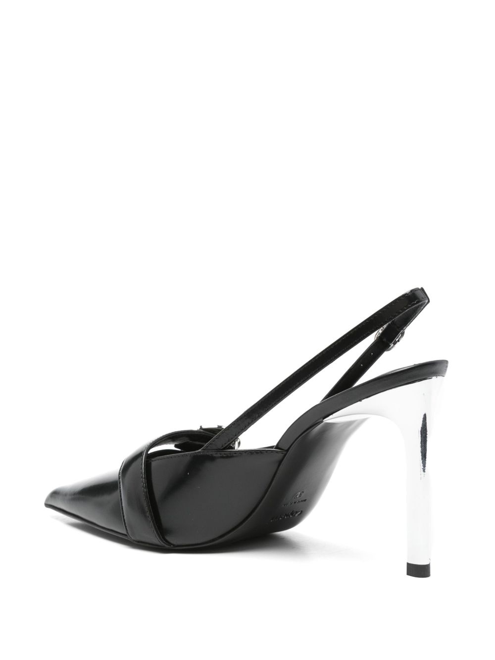 95mm slingback heeled pumps - 3