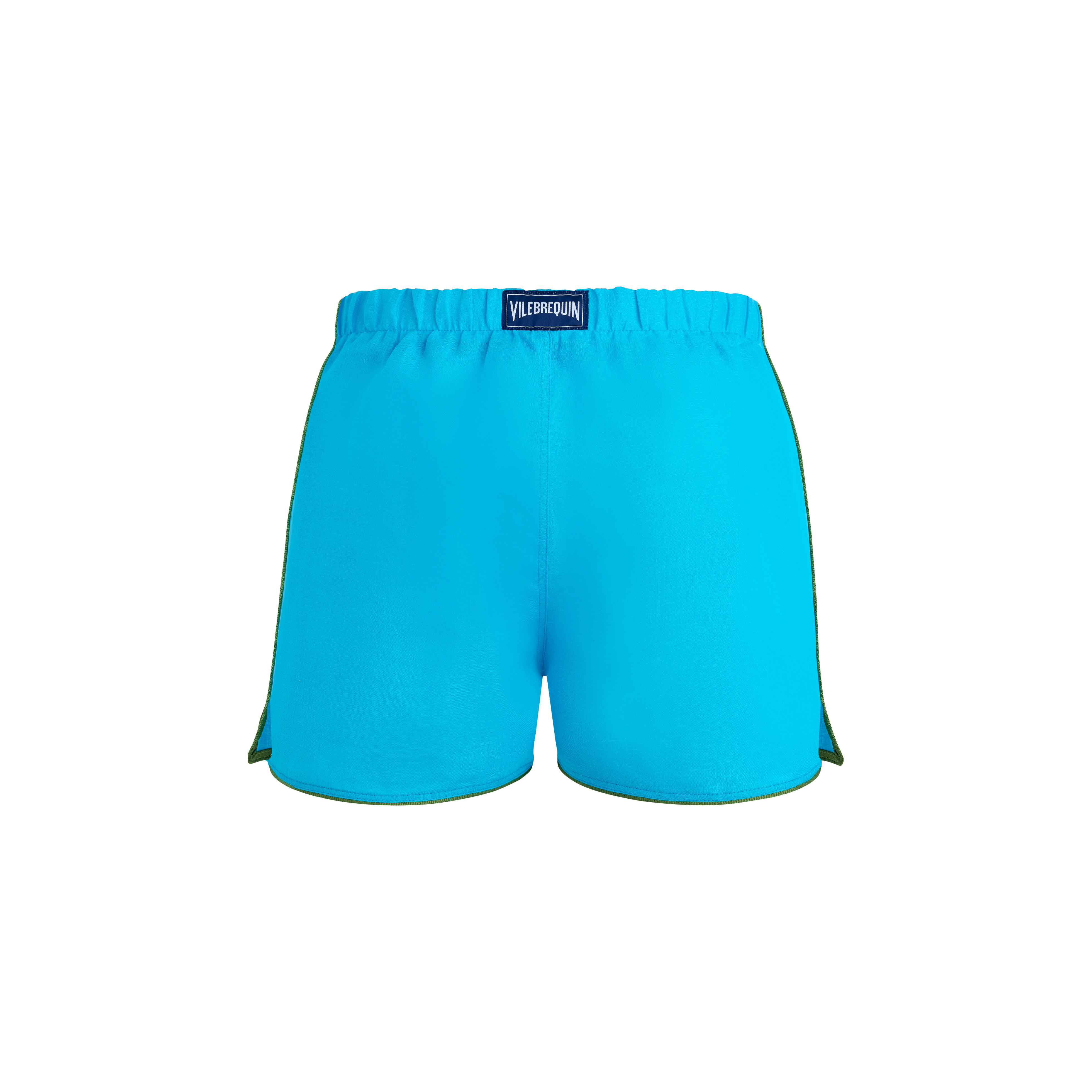 Men Linen Swim Trunks Solid - 2