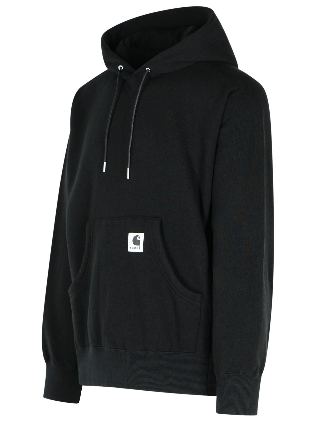 Sacai 'Charhartt Work In Progress' Black Cotton Sweatshirt Men - 2