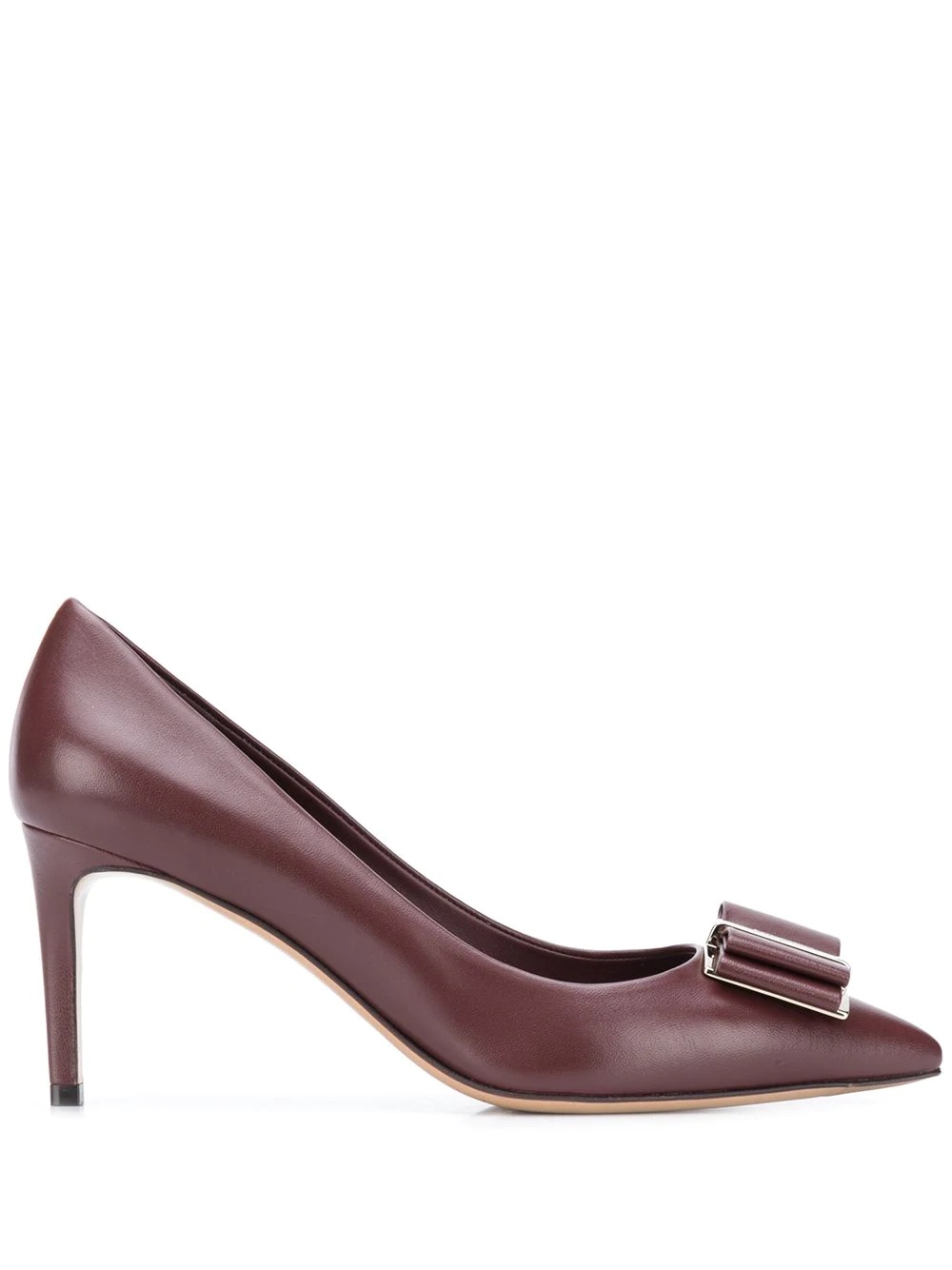 Zeri 70 leather bow pumps - 1