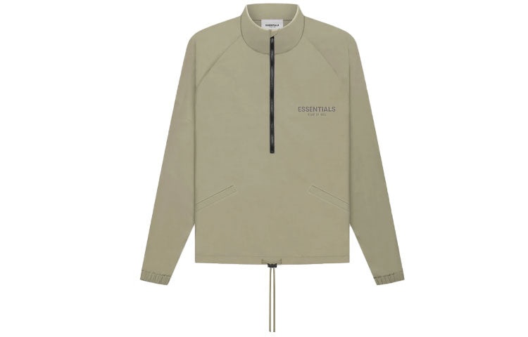 Fear of God Essentials FW21 Half Zip Track Jacket Pistachio FOG-FW21-016 - 2