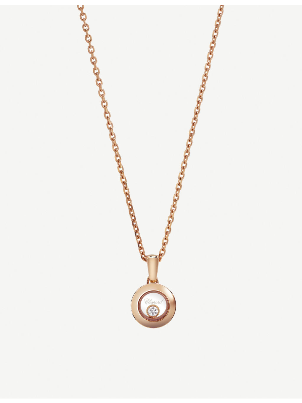 Happy Diamonds Icons 18ct rose-gold and diamond pendant - 1