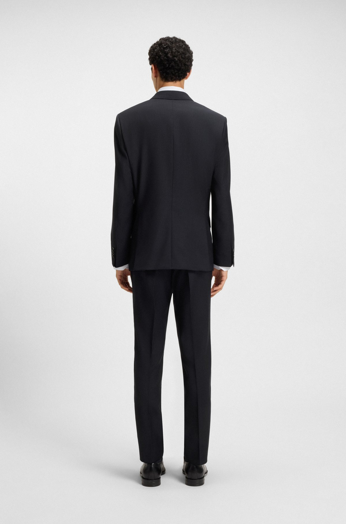 SLIM-FIT TWO-PIECE SUIT IN PINSTRIPE VIRGIN WOOL - 3