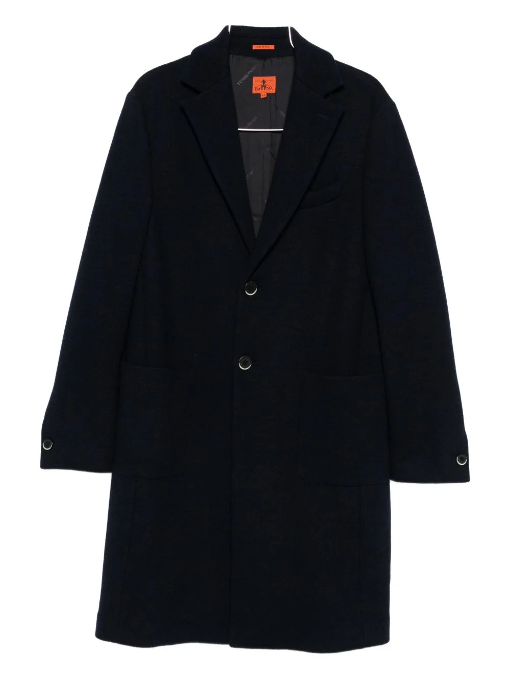 buttoned wool coat - 1