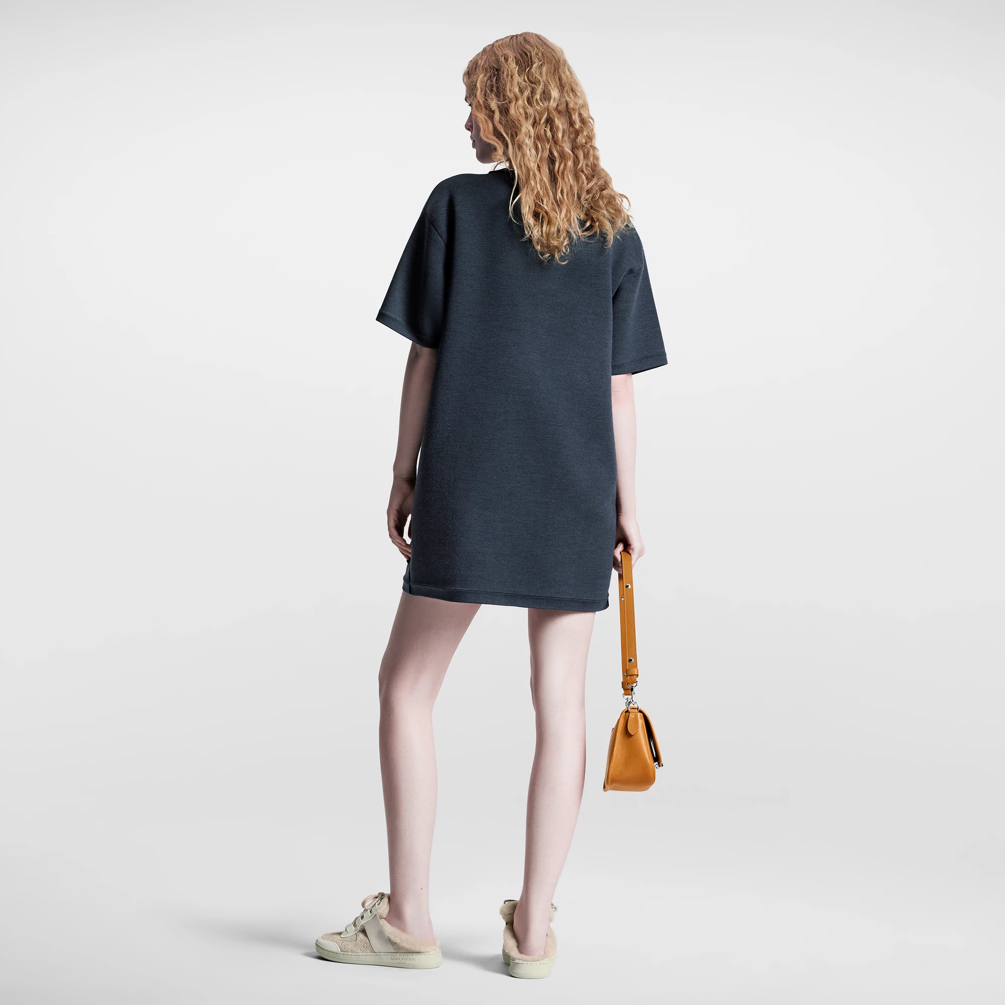 Monogram Pocket Knit T-Shirt Dress - 3
