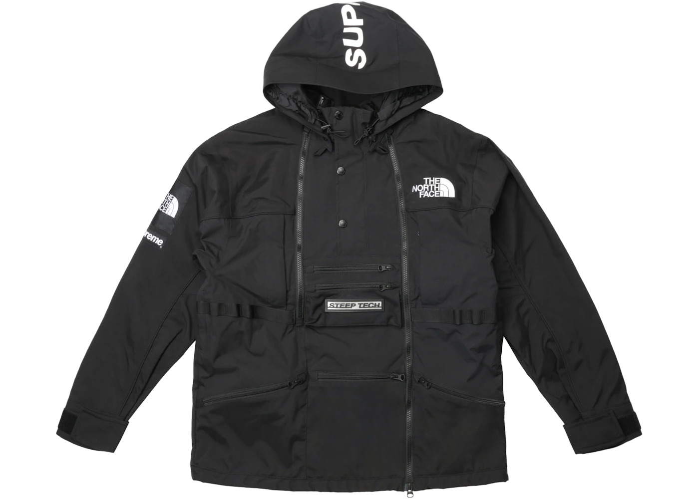 Supreme The North Face Steep Tech Hooded Jacket Black - 1