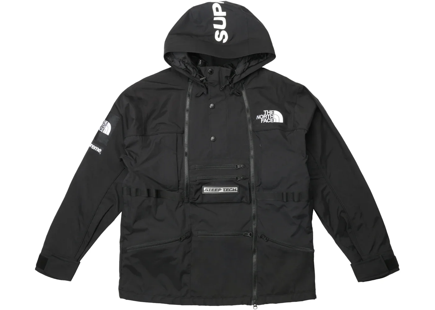 Supreme The North Face Steep Tech Hooded Jacket Black - 1