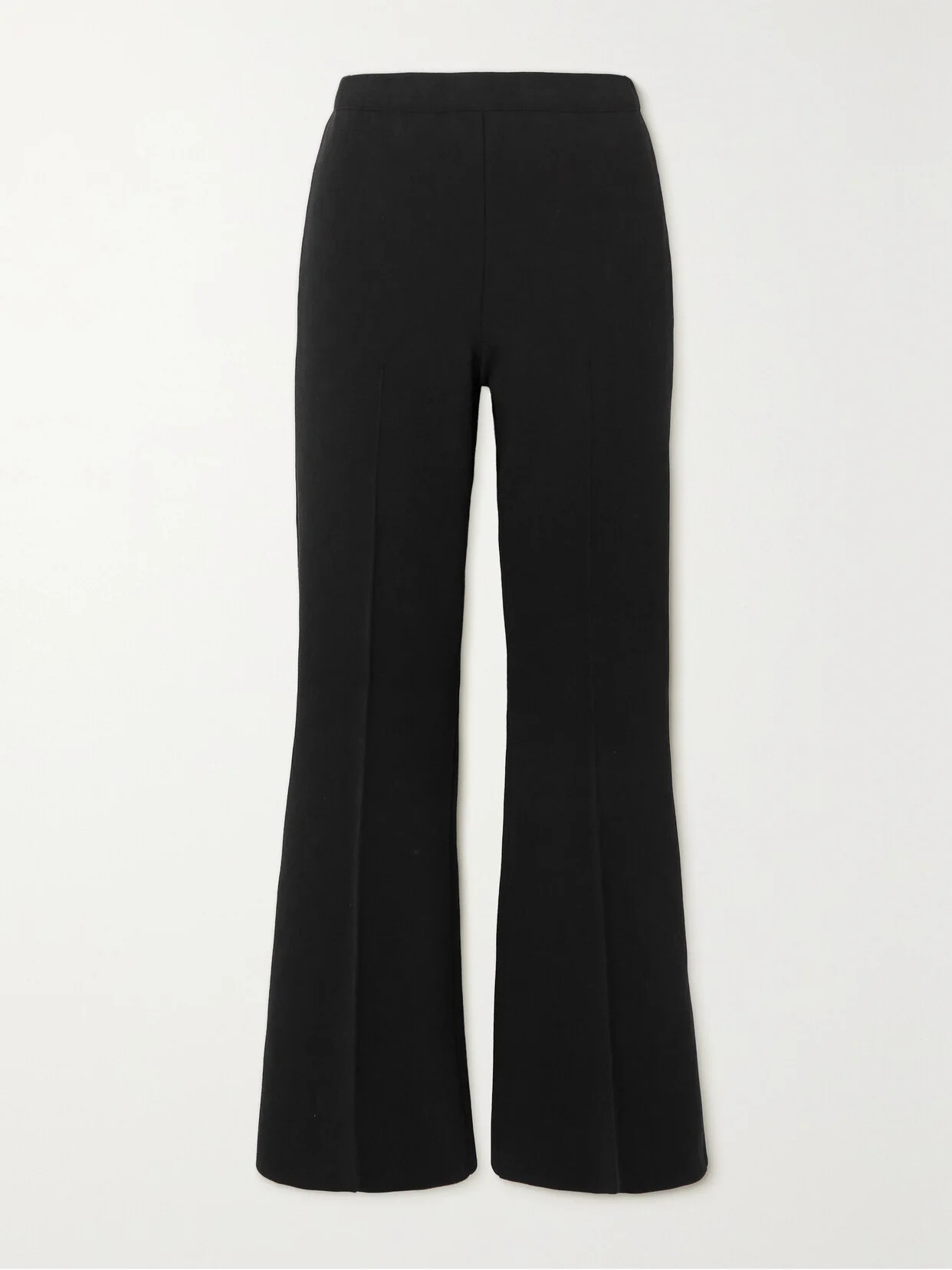 Kick Cropped Stretch-cotton Flared Pants - 1