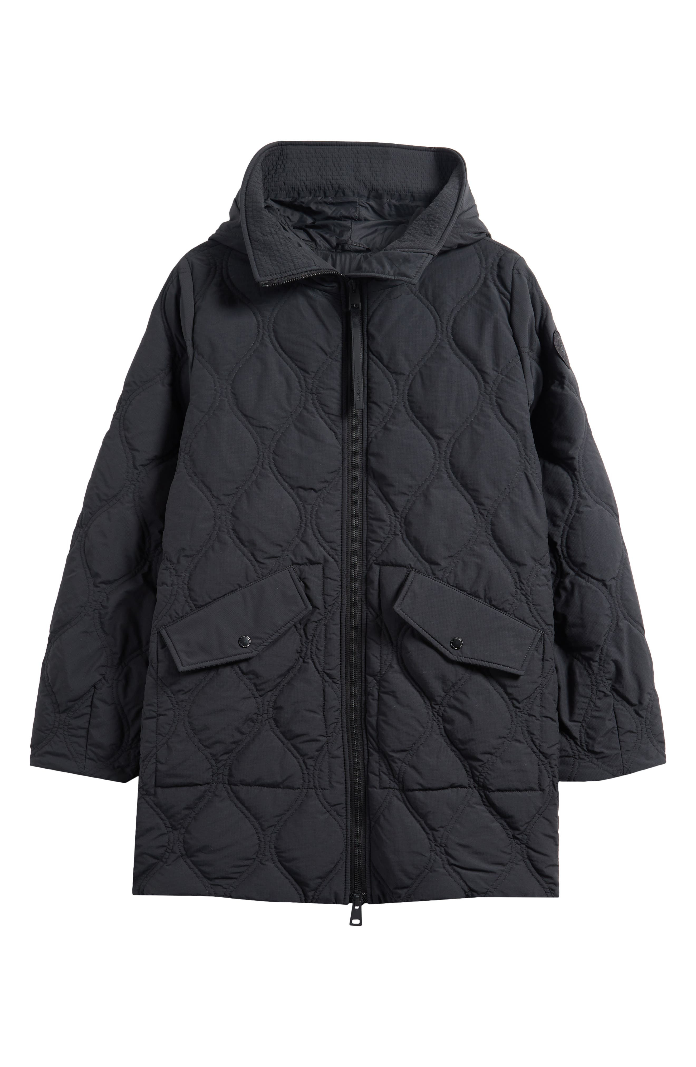 Canada Goose Alessia Quilted Hooded Jacket in Black - 6