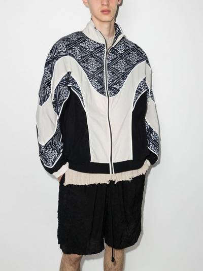 Children of the Discordance Personal Data-print panelled track jacket outlook