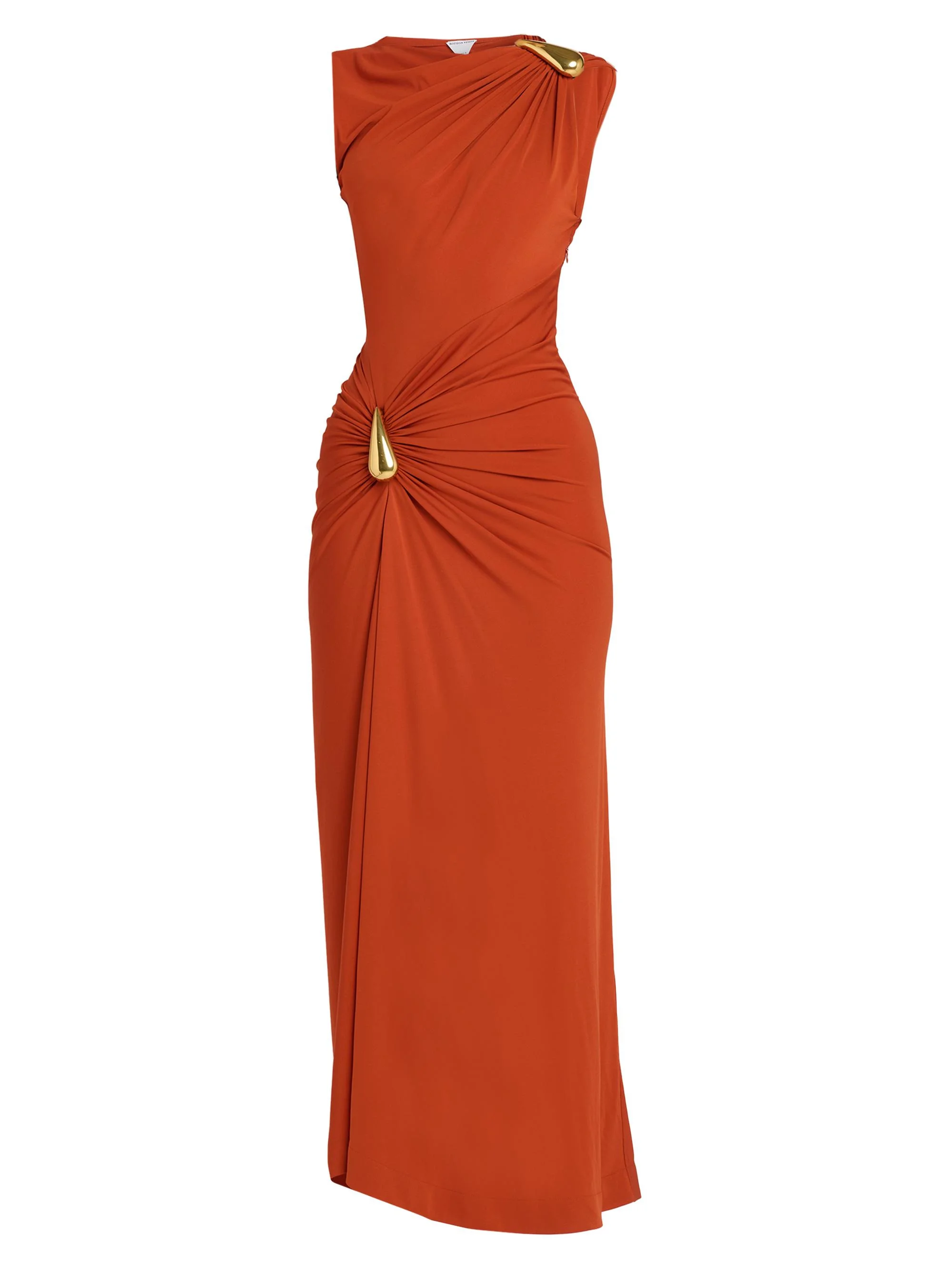 Women's Hardware-Accented Crepe Jersey Maxi Dress - Autumn - 1