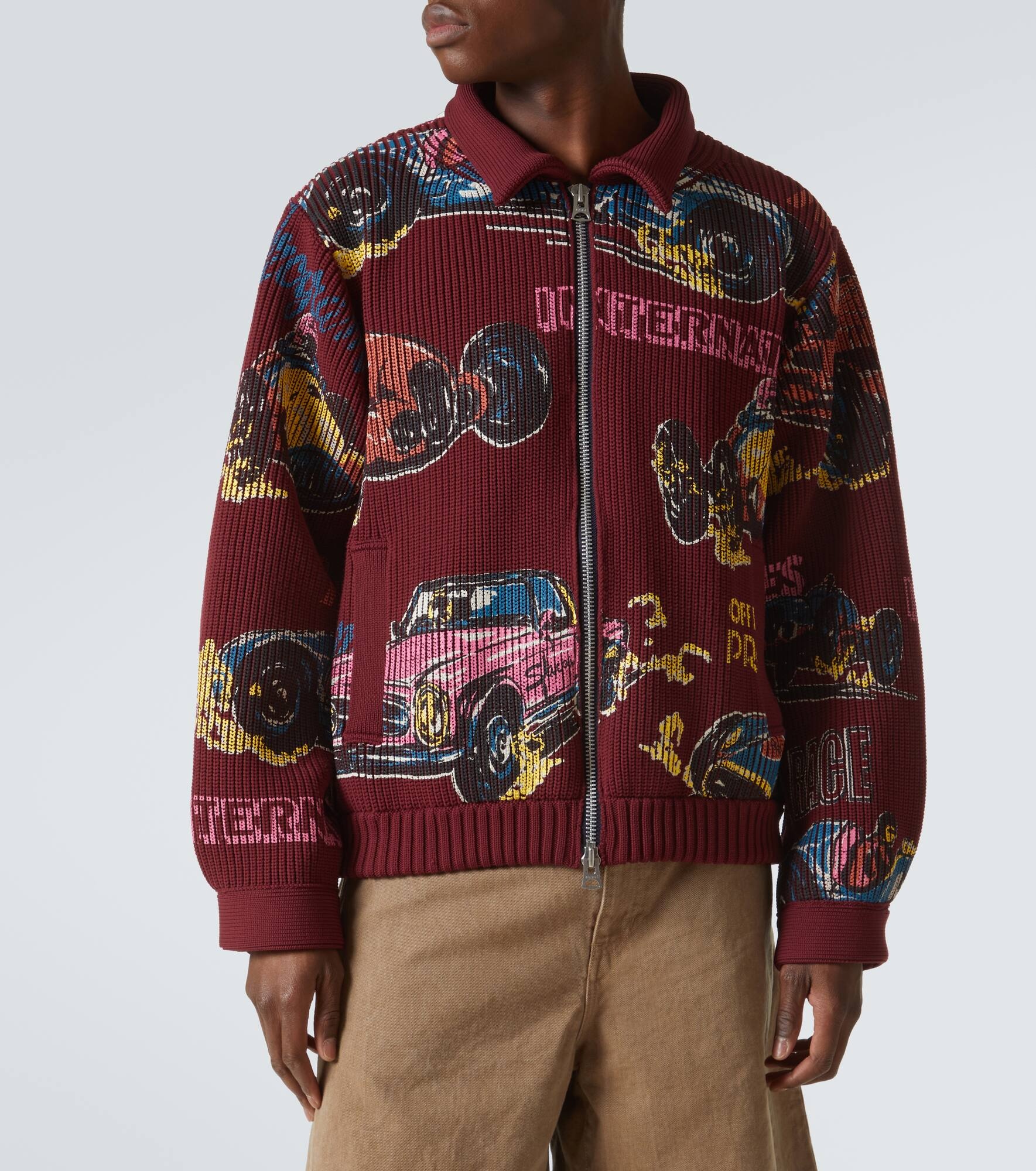 Car Race zip-up sweater - 3