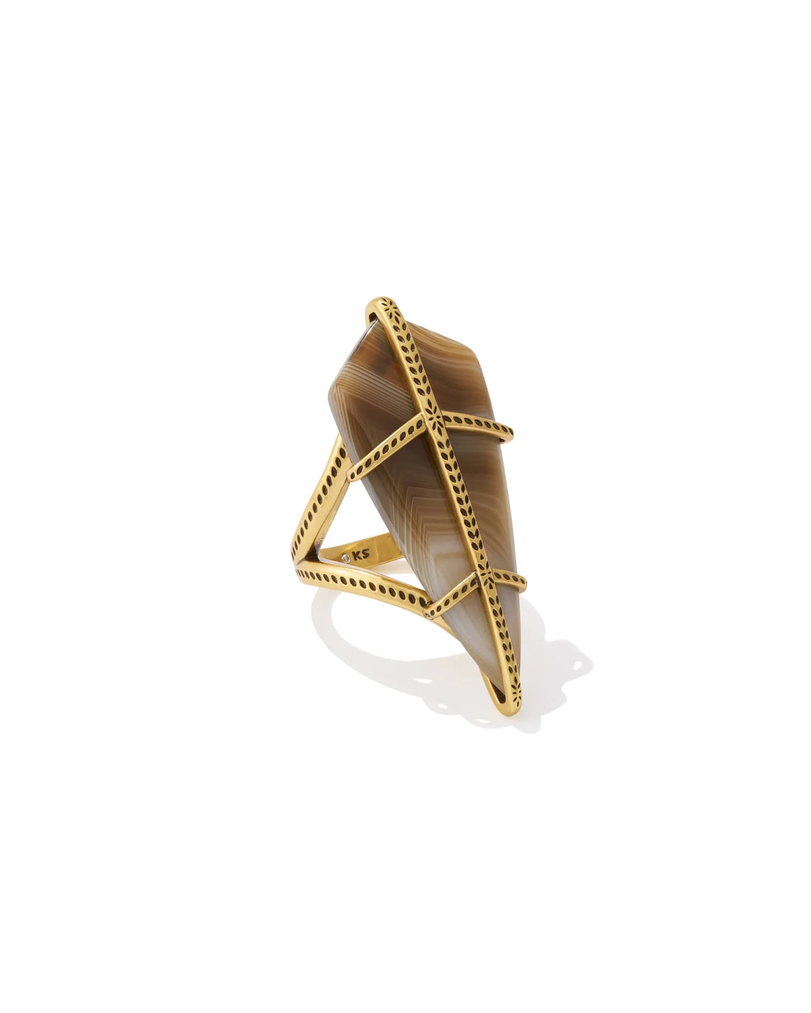 Trinity Vintage Gold Cocktail Ring - 1
