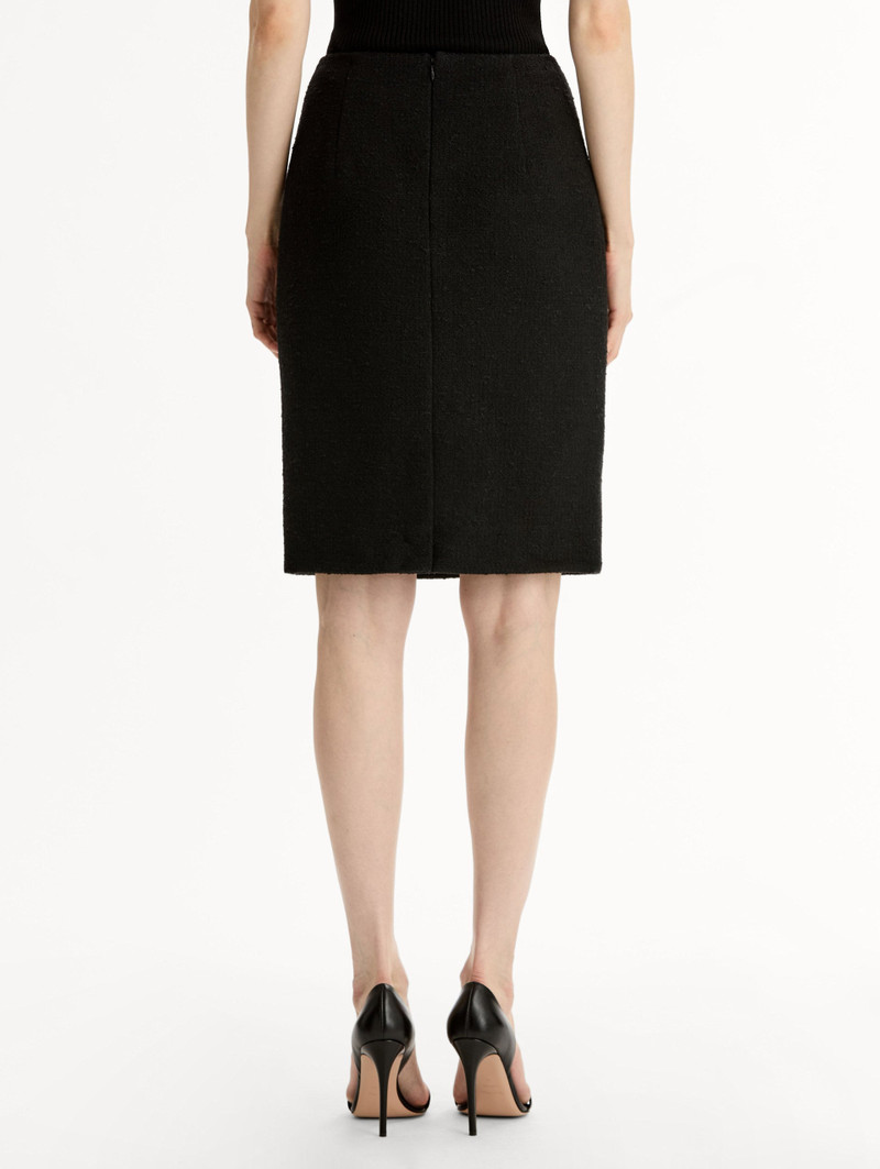 WOOL TWEED PENCIL SKIRT 3