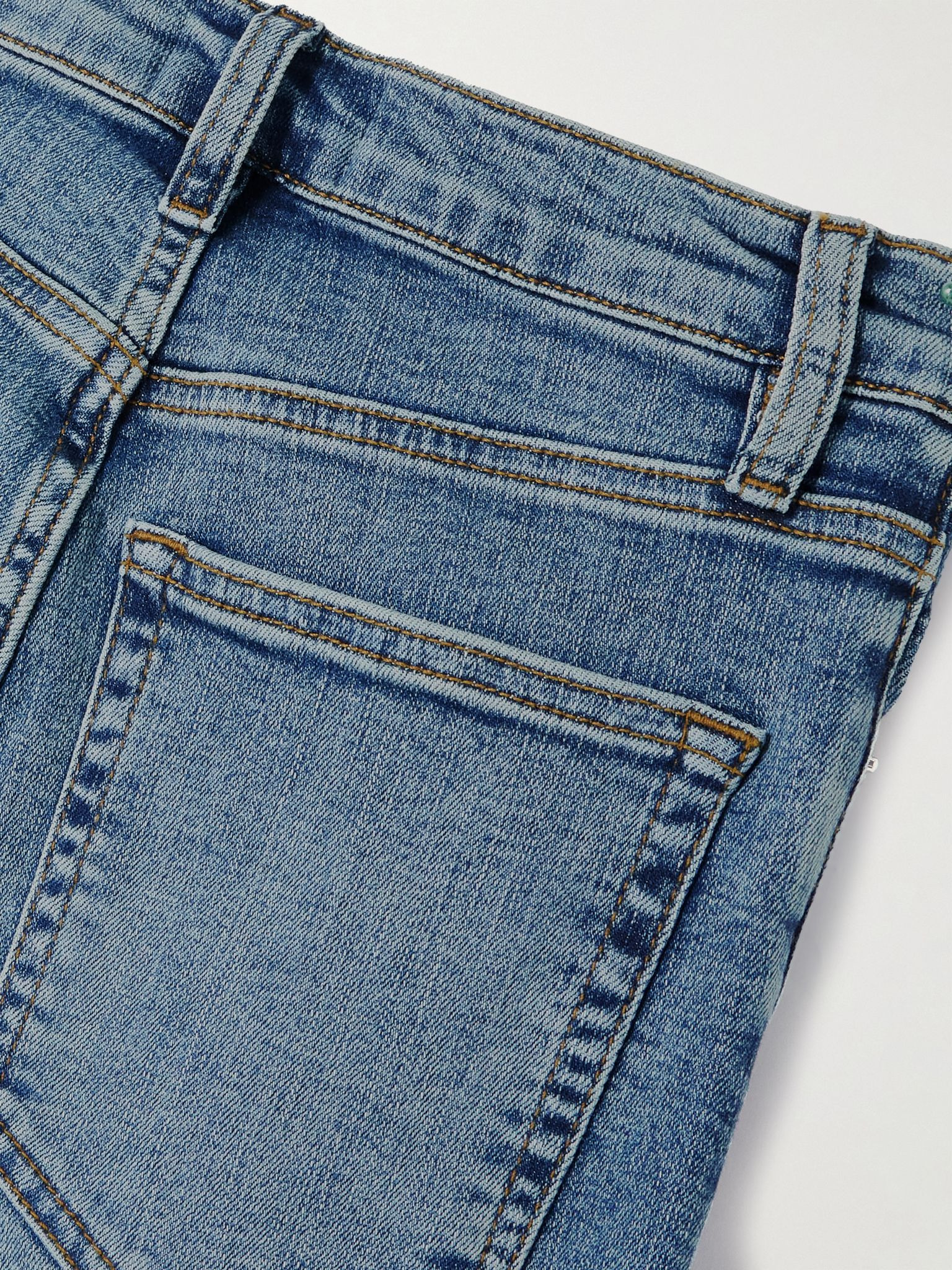 Le Sleek high-rise straight-leg jeans Mid denim - 6