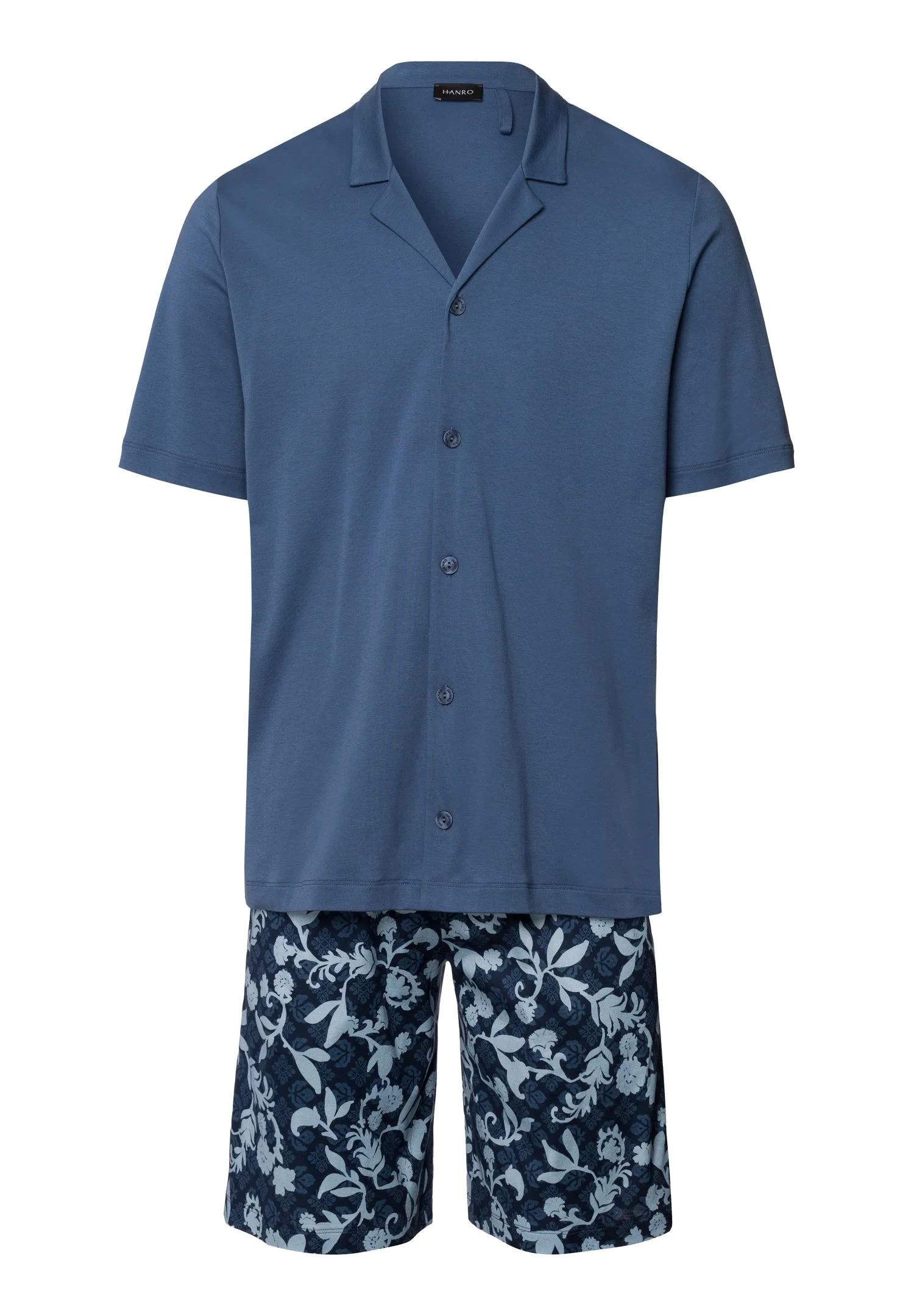 Night And Day Button Front Cotton Pajama Set - 1