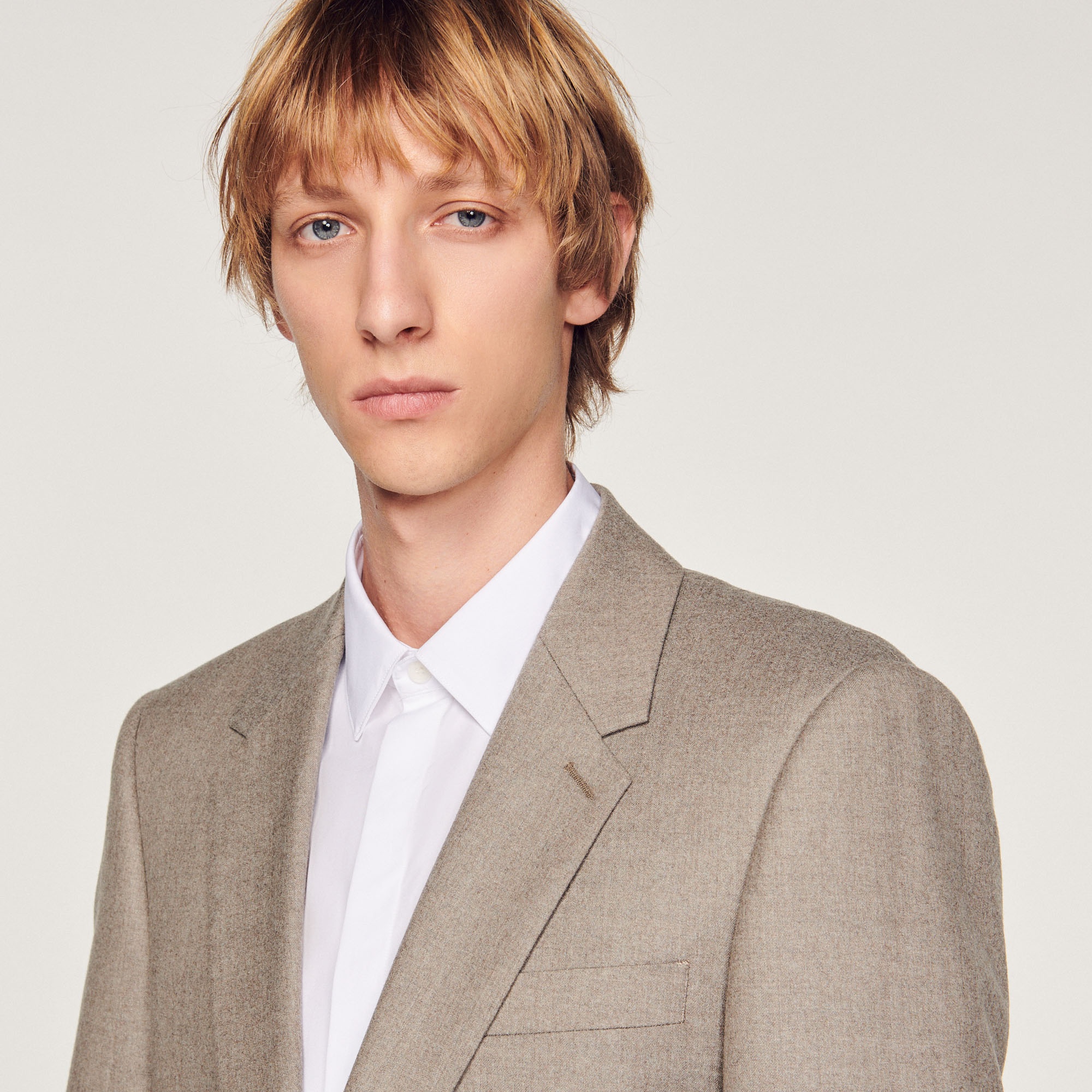 Flannel suit jacket - 4