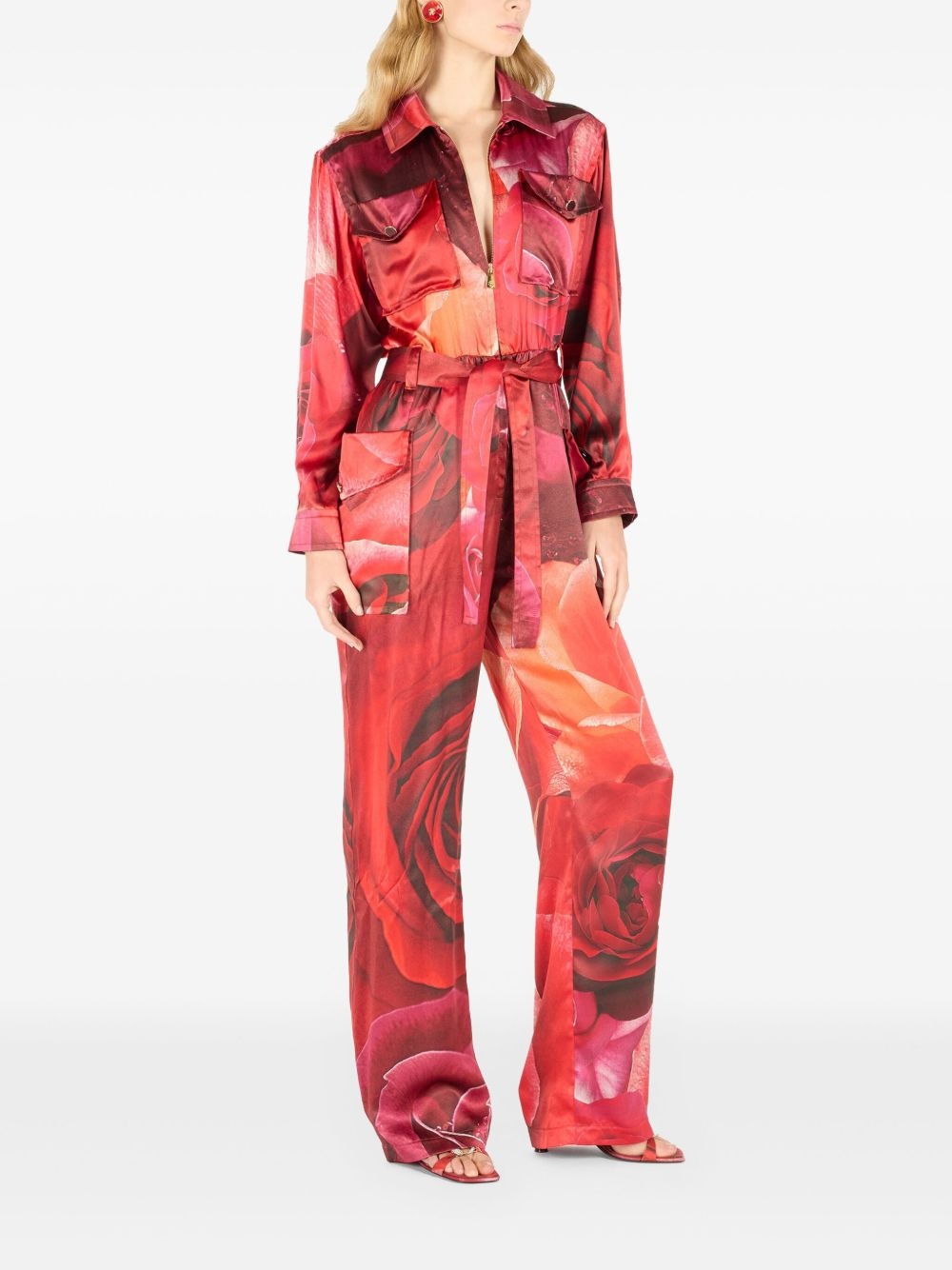 floral-print jumpsuit - 3