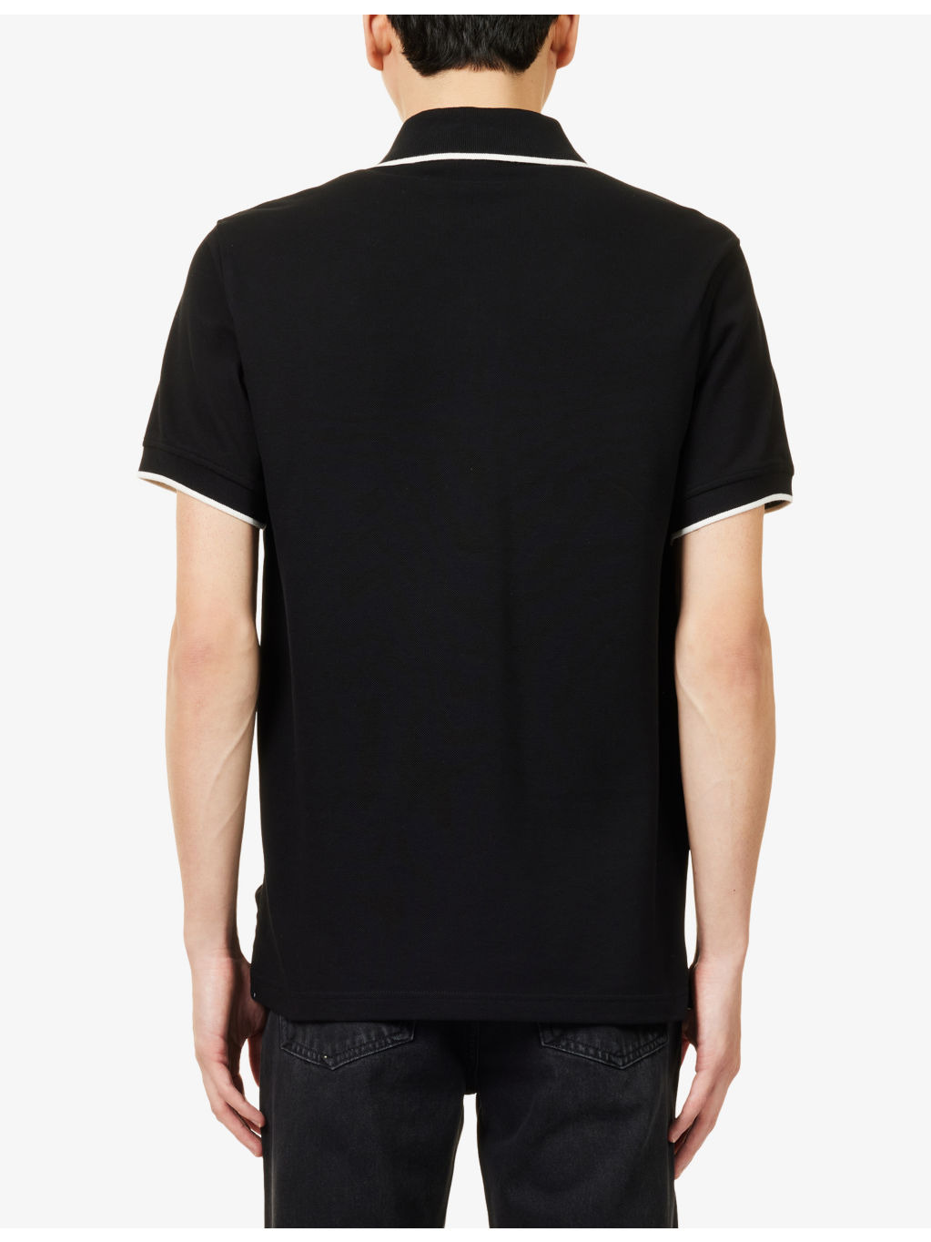 Tipped Logo-Patch Cotton-Pique Polo Shirt - 4