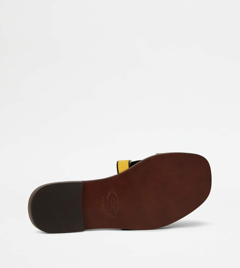 SANDALS IN SUEDE - YELLOW 4