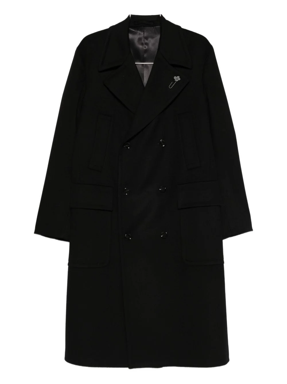 double-breasted pocket coat - 1