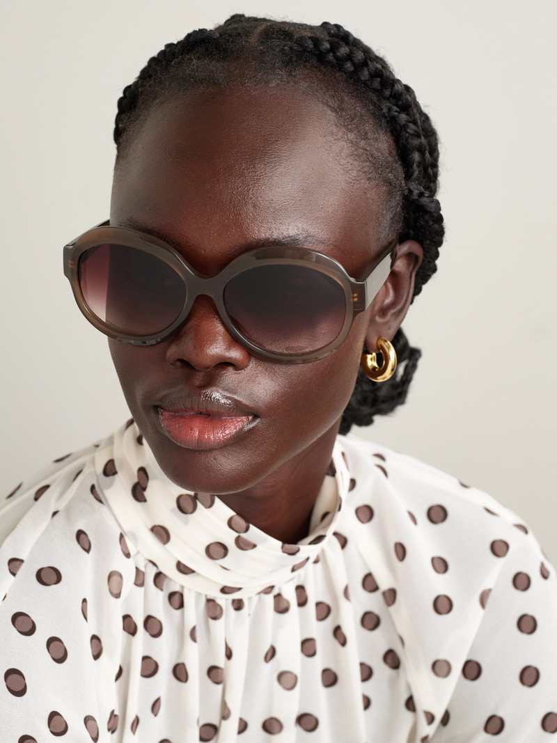 BARTON PERREIRA Orleandra Round-frame Acetate Sunglasses outlook