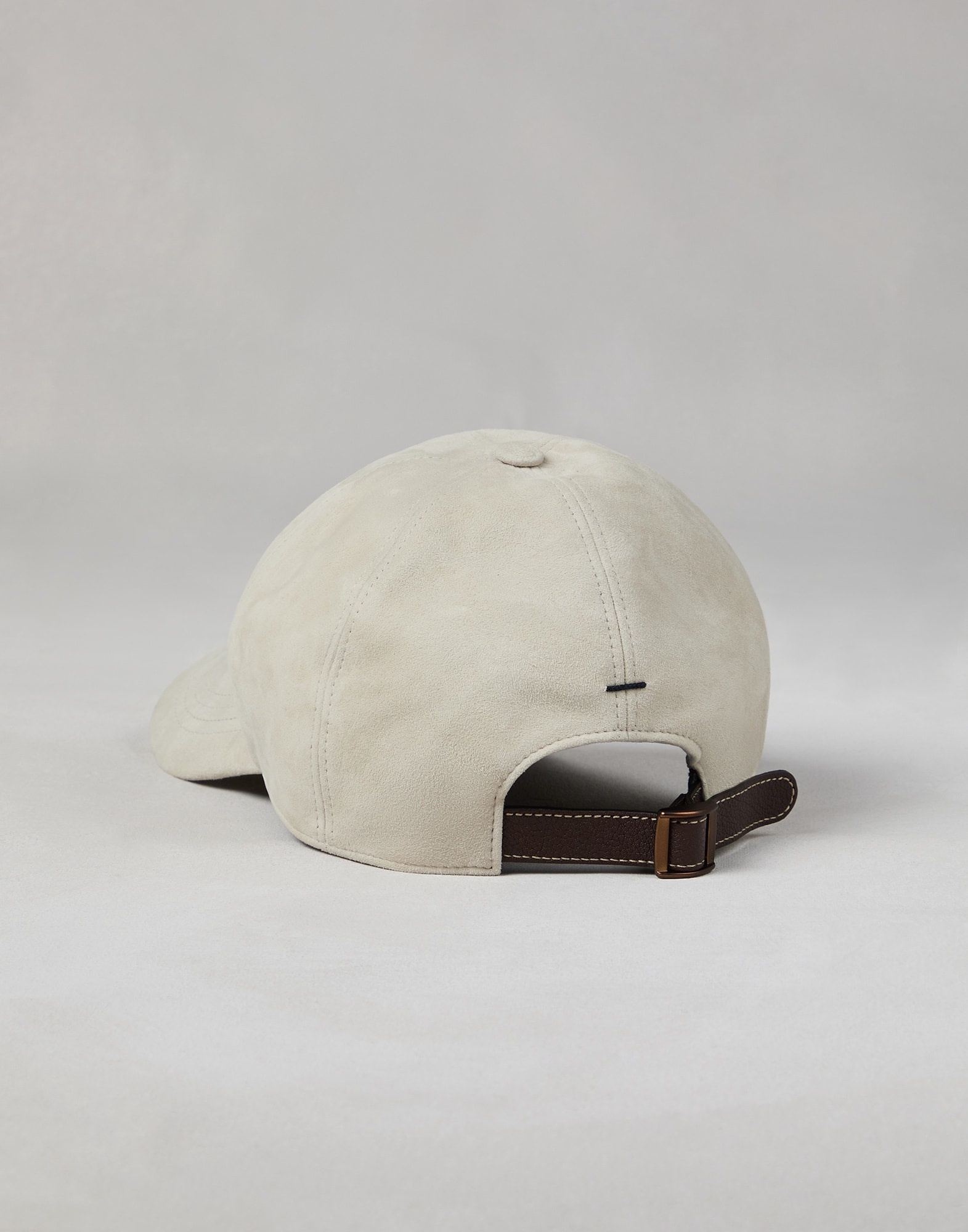 Lightweight suede baseball cap with embroidered logo - 2