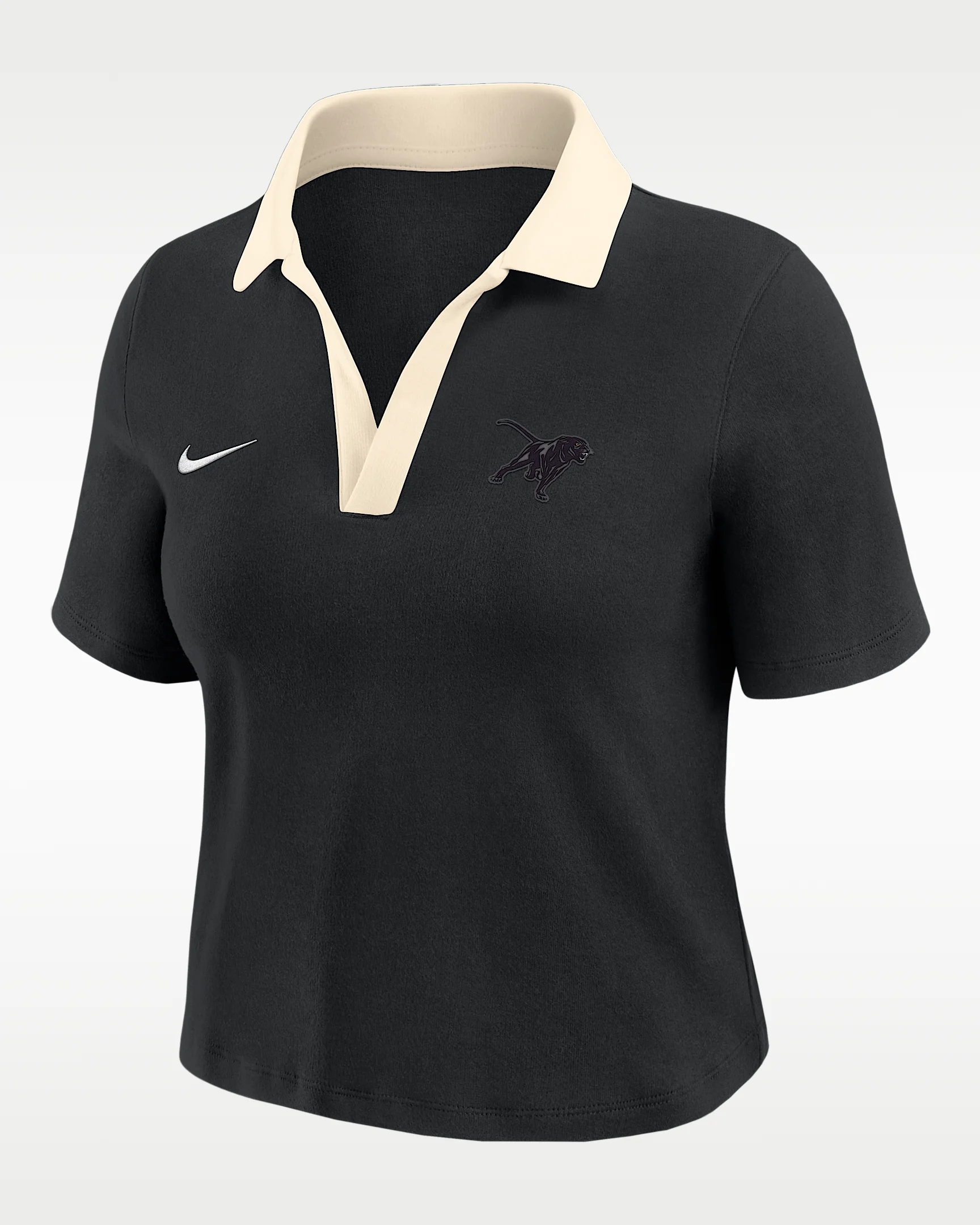 Nike College (Prairie Vew A&M University) Women's Short-Sleeve Polo Crop Top - 1