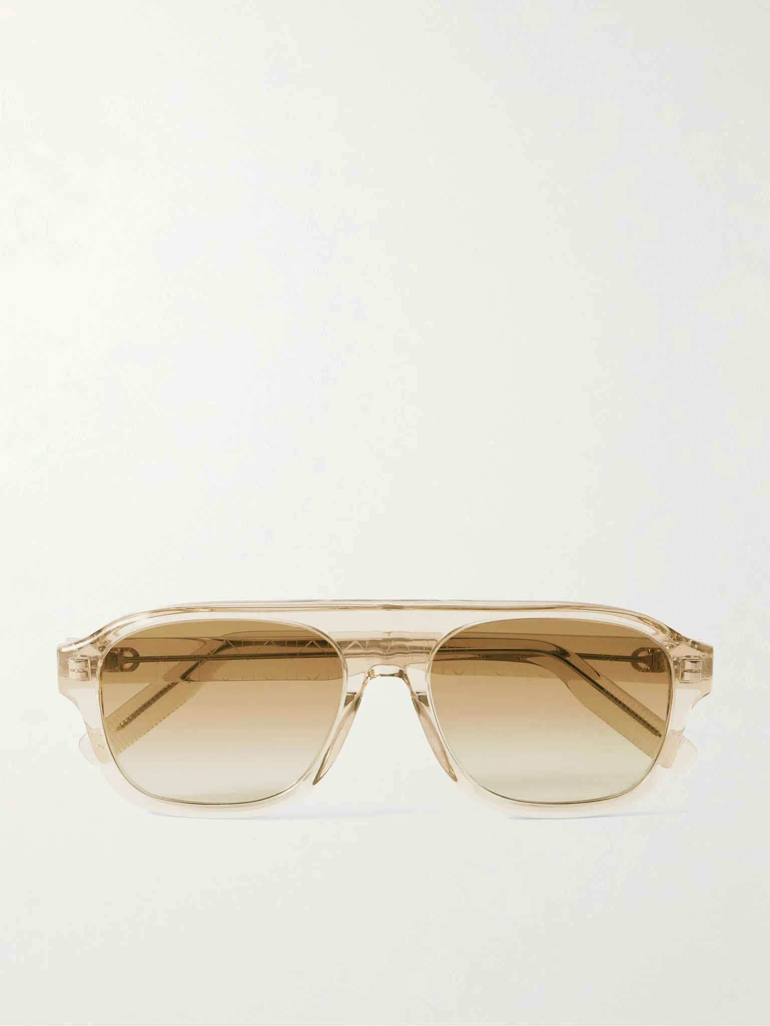 CDIconA1I Aviator-Style Acetate Sunglasses Brown - 1