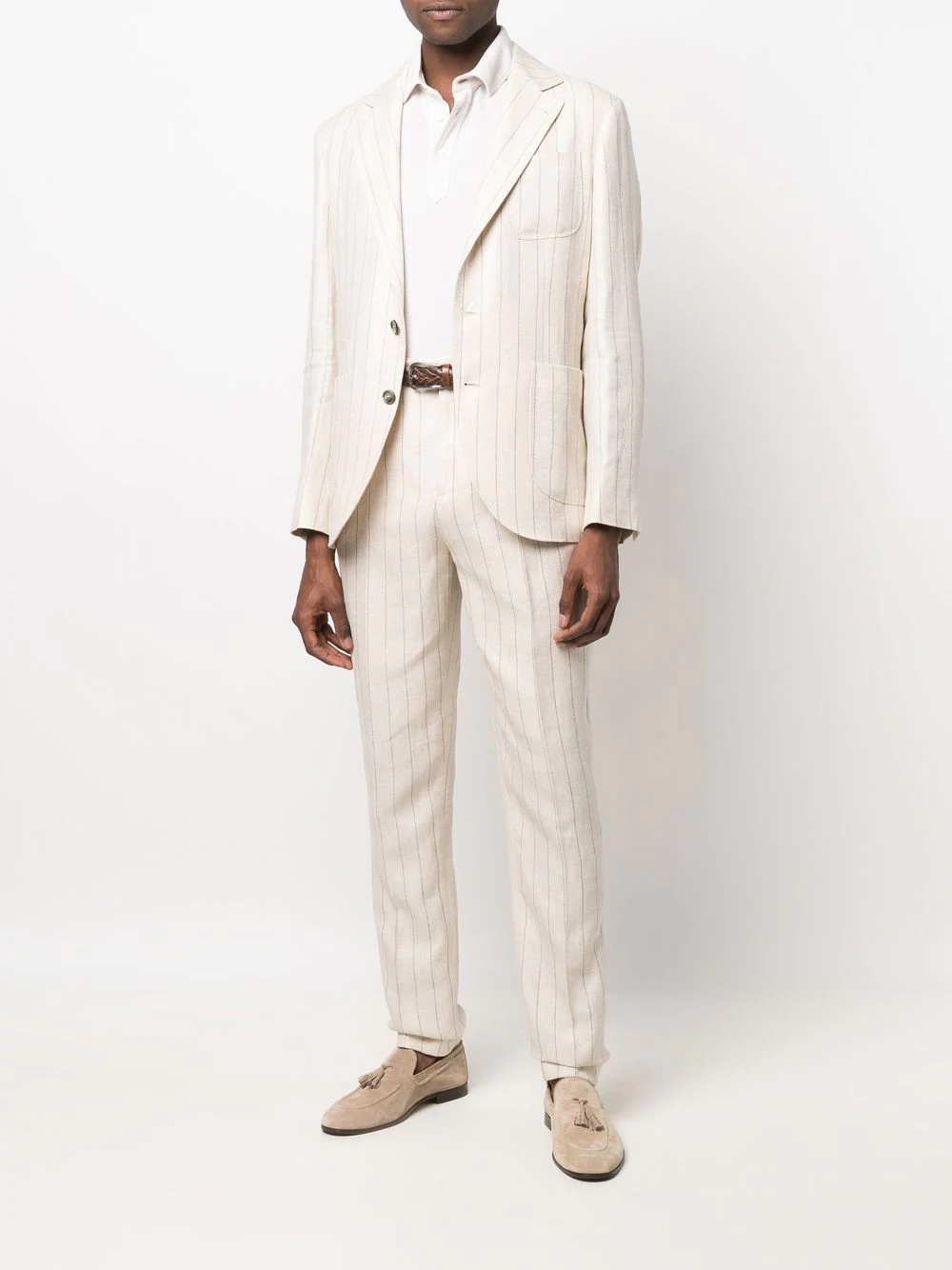 striped linen suit - 2