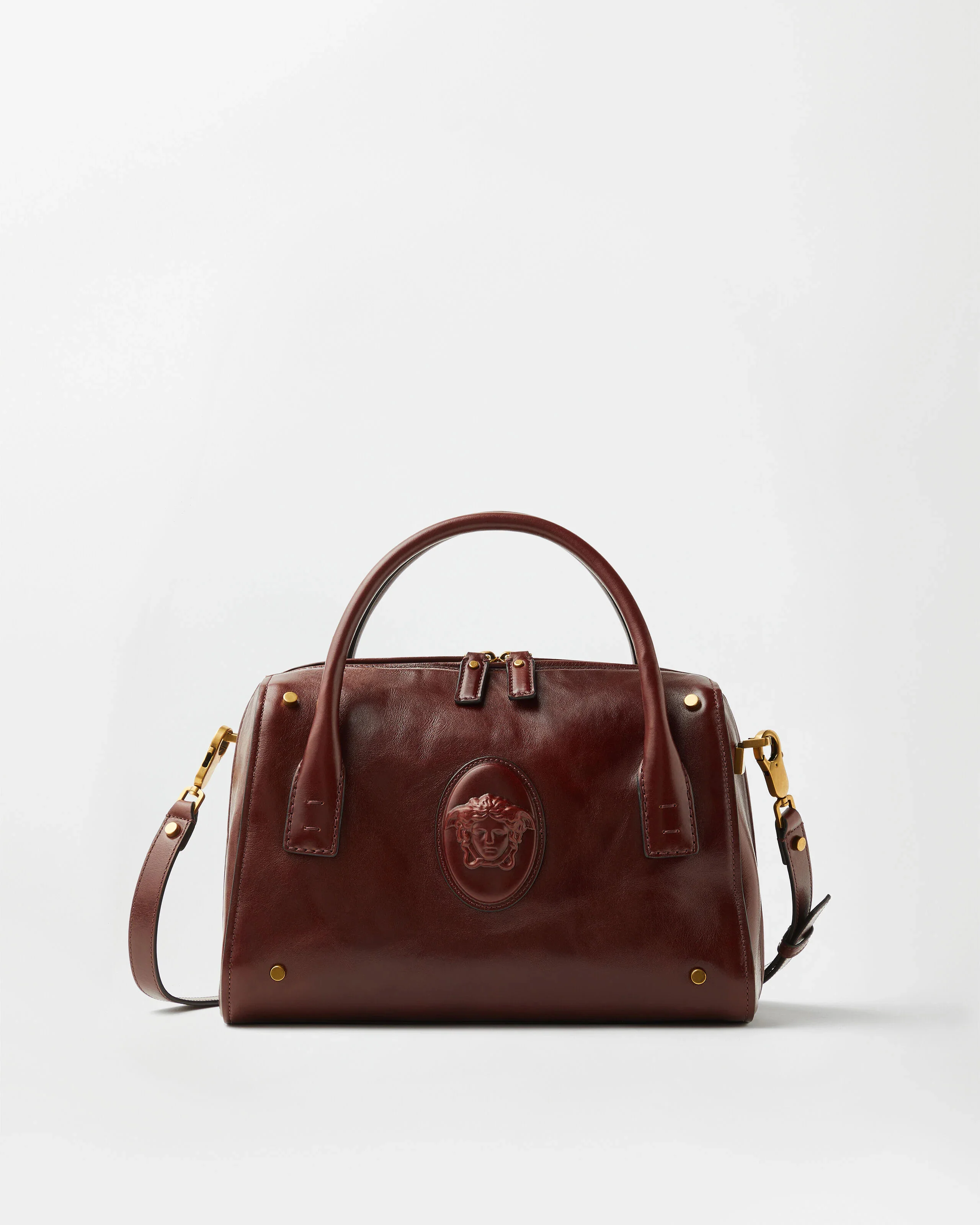 Roomy Leather Boston Bag - 1