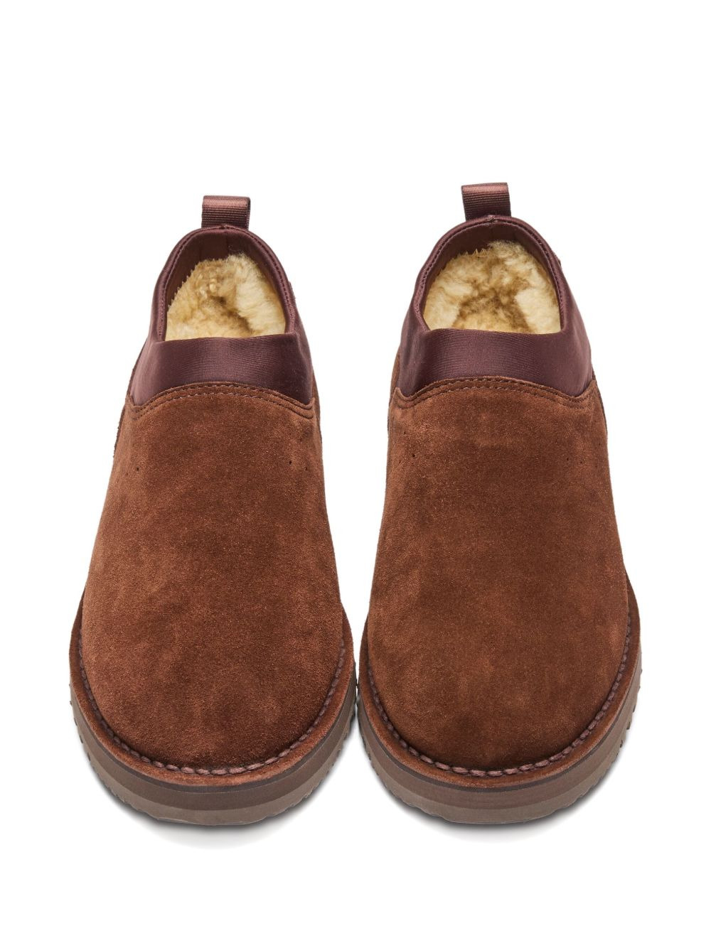 suede slip-on boots - 4