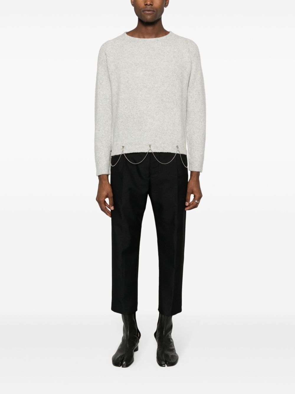 crystal-embellished wool-blend jumper - 2