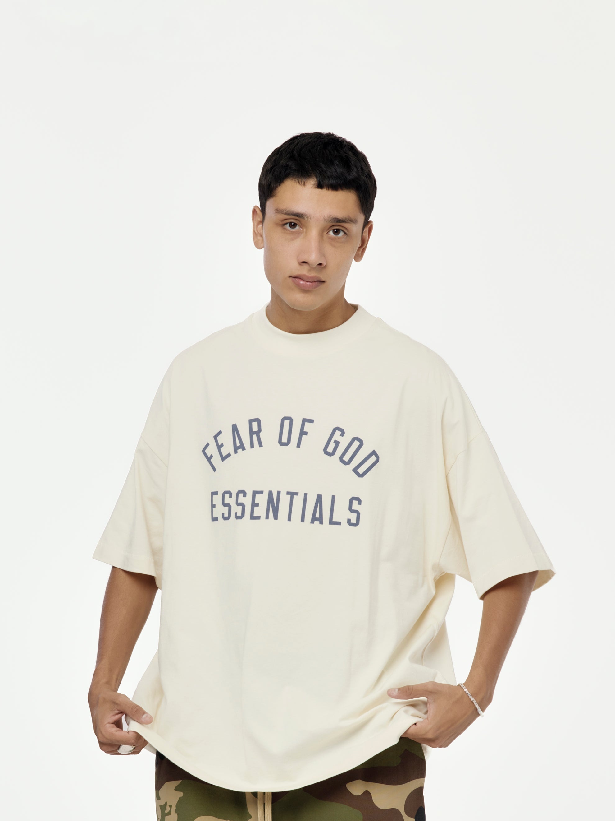 JERSEY CREWNECK TEE (SHELL) - 1