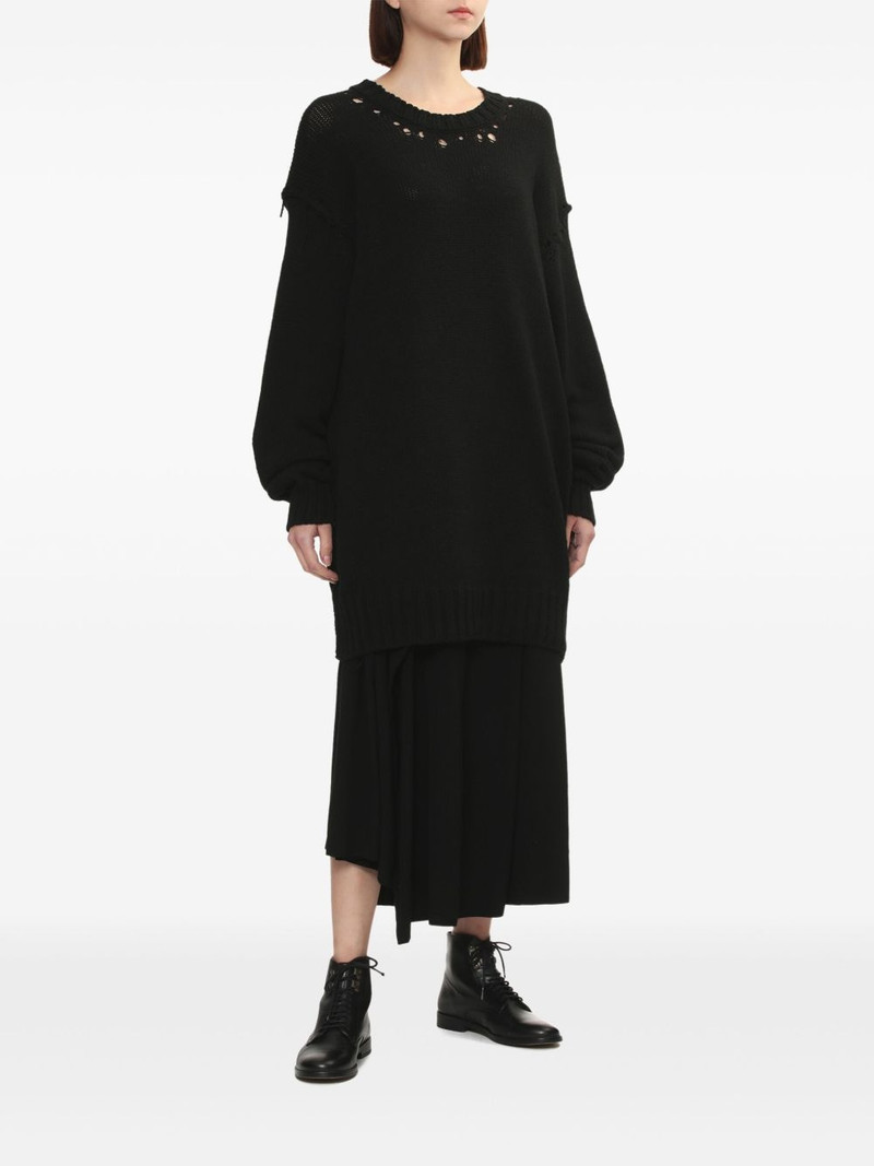 Y's broad-stitch sweater outlook