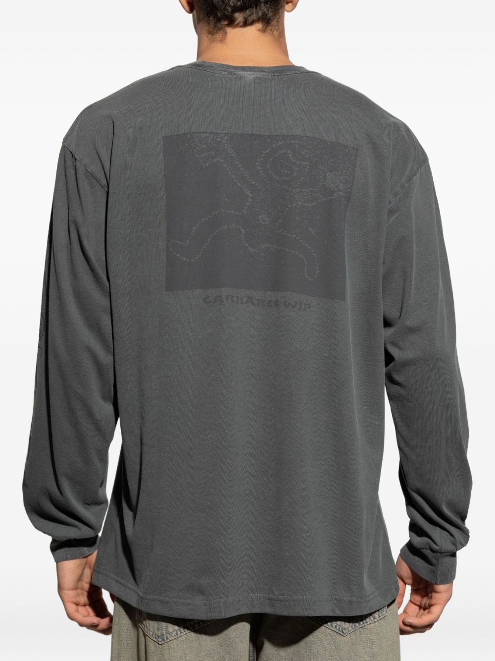 embroidered-logo long-sleeve T-shirt - 4