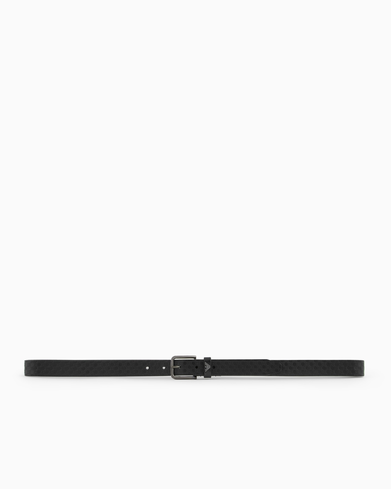 LEATHER BELT WITH ALL-OVER EMBOSSED PATTERN - 3