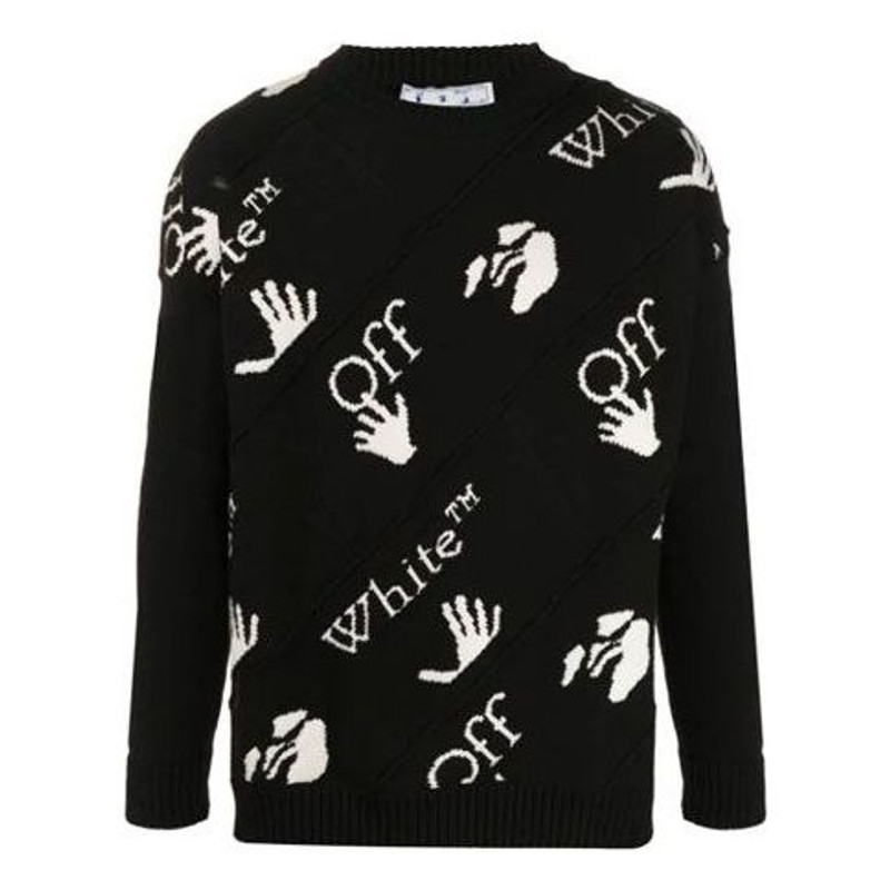 Men's Off-White Logo Black OMHE064F20KNI0011001 - 1