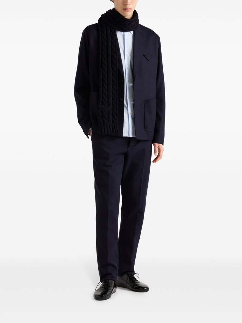 Prada single-breasted wool jacket outlook