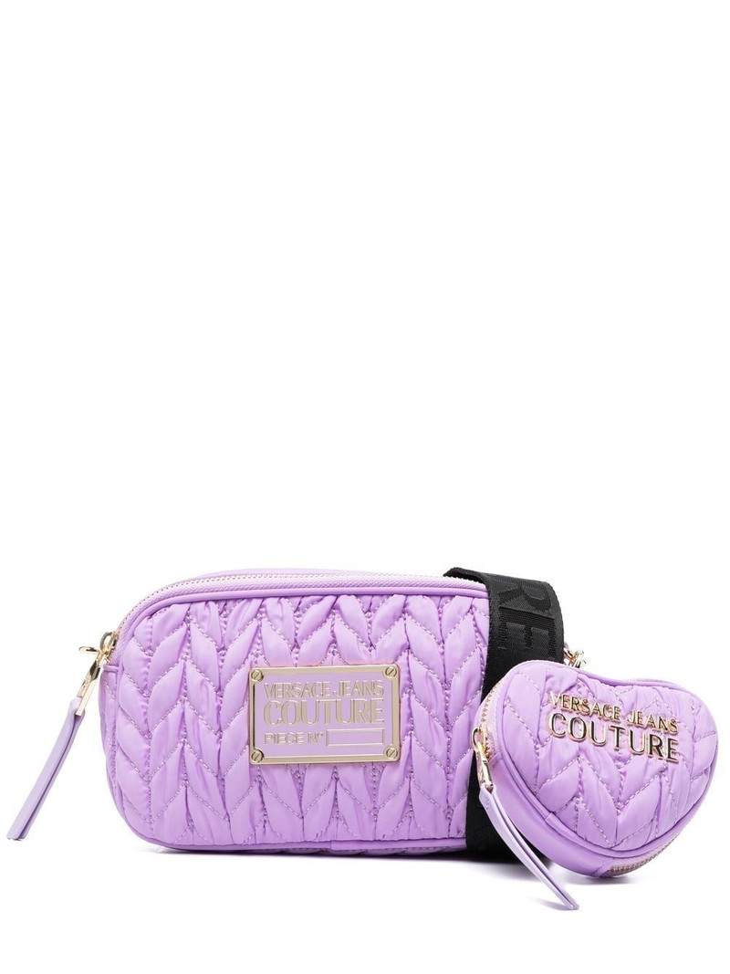 logo-plaque crossbody bag 1