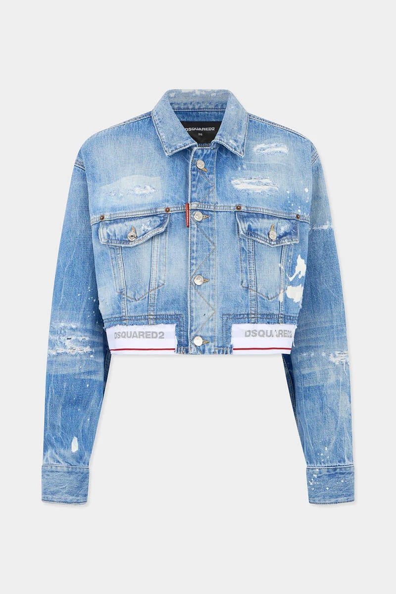 LIGHT WASH BOXY JEAN JACKET - 1