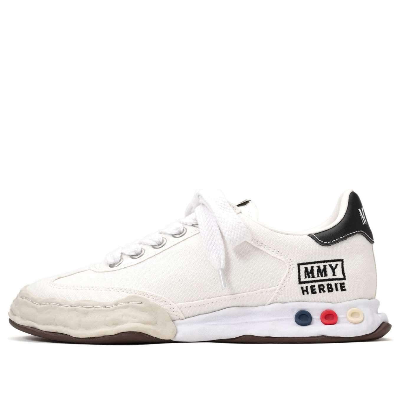 Maison MIHARA YASUHIRO HERBIE OG Sole Canvas Low-top Sneaker 'White' A09FW704-WHT - 1