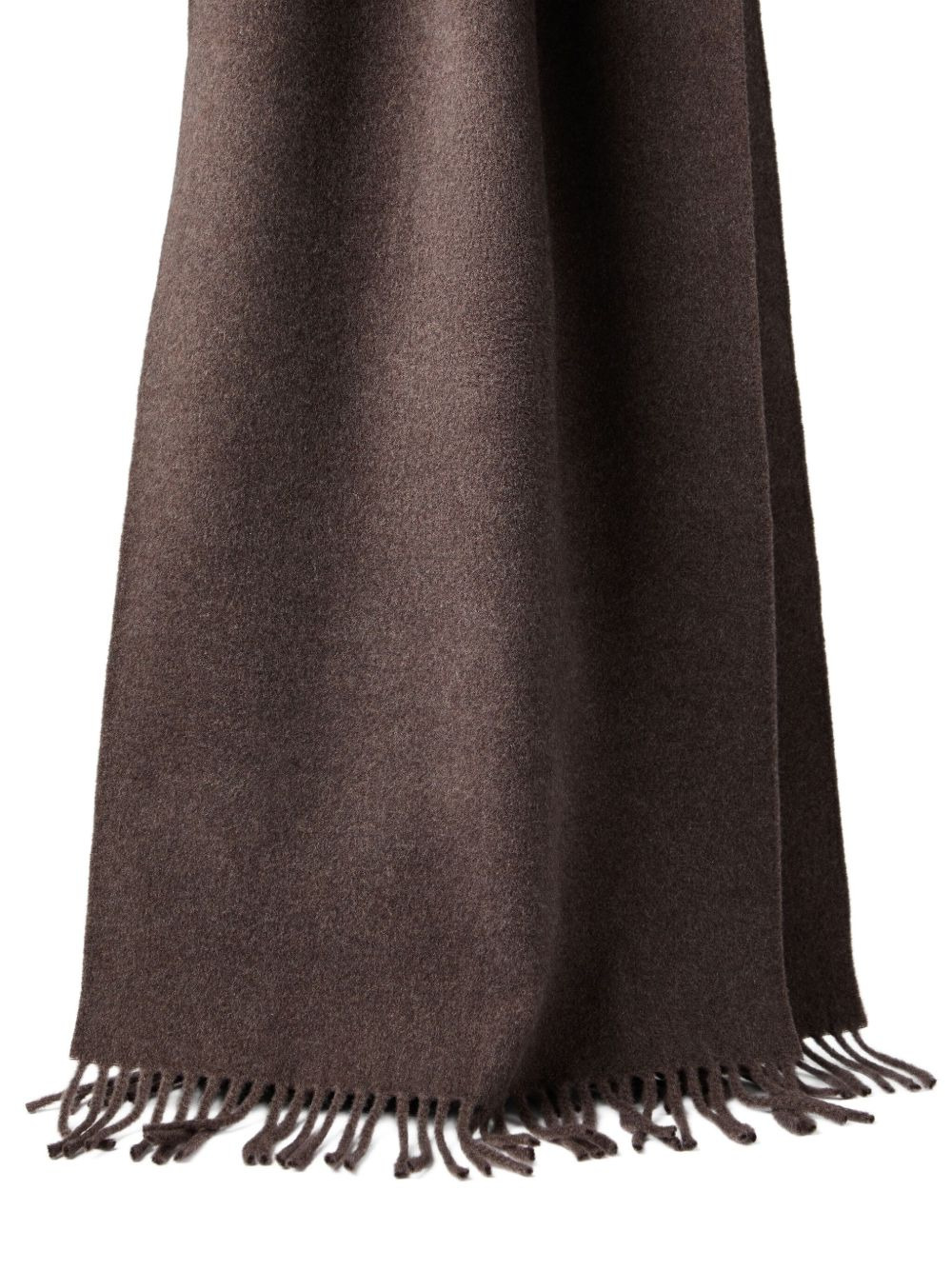 fringe cashmere scarf - 2