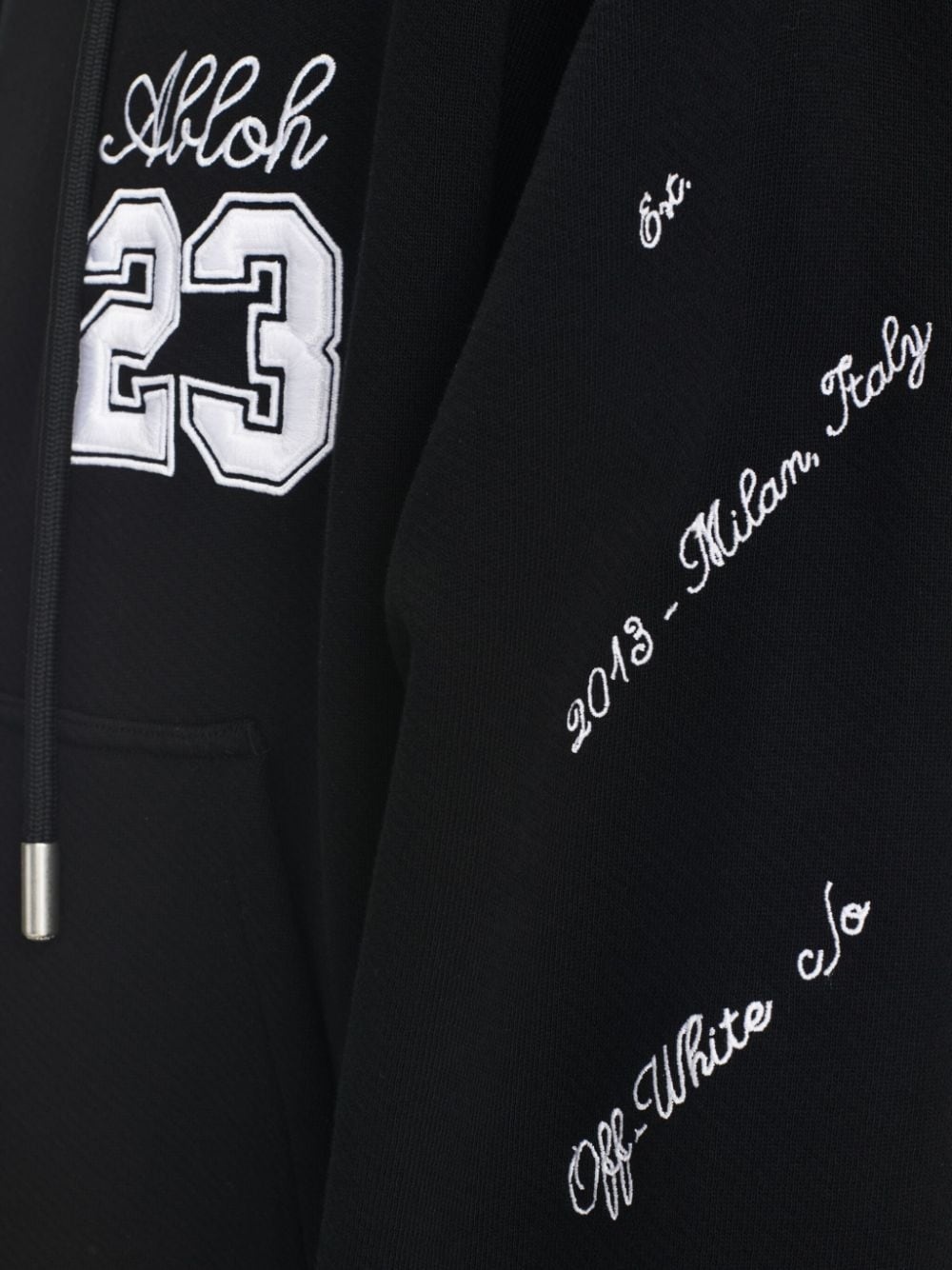 23 Skate logo-embroidered hoodie - 5