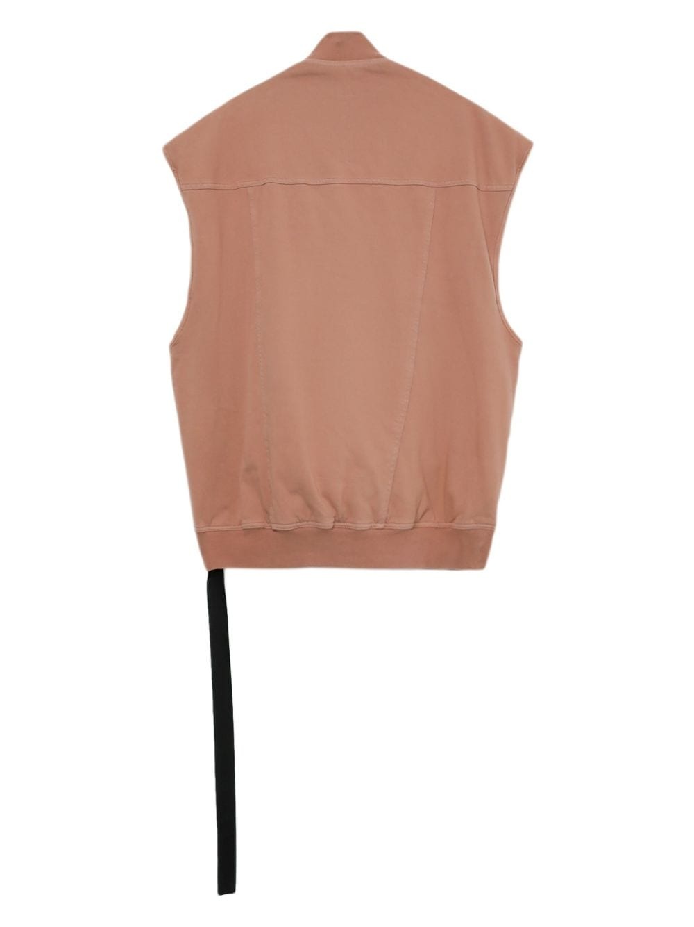 zip-up cotton gilet - 6