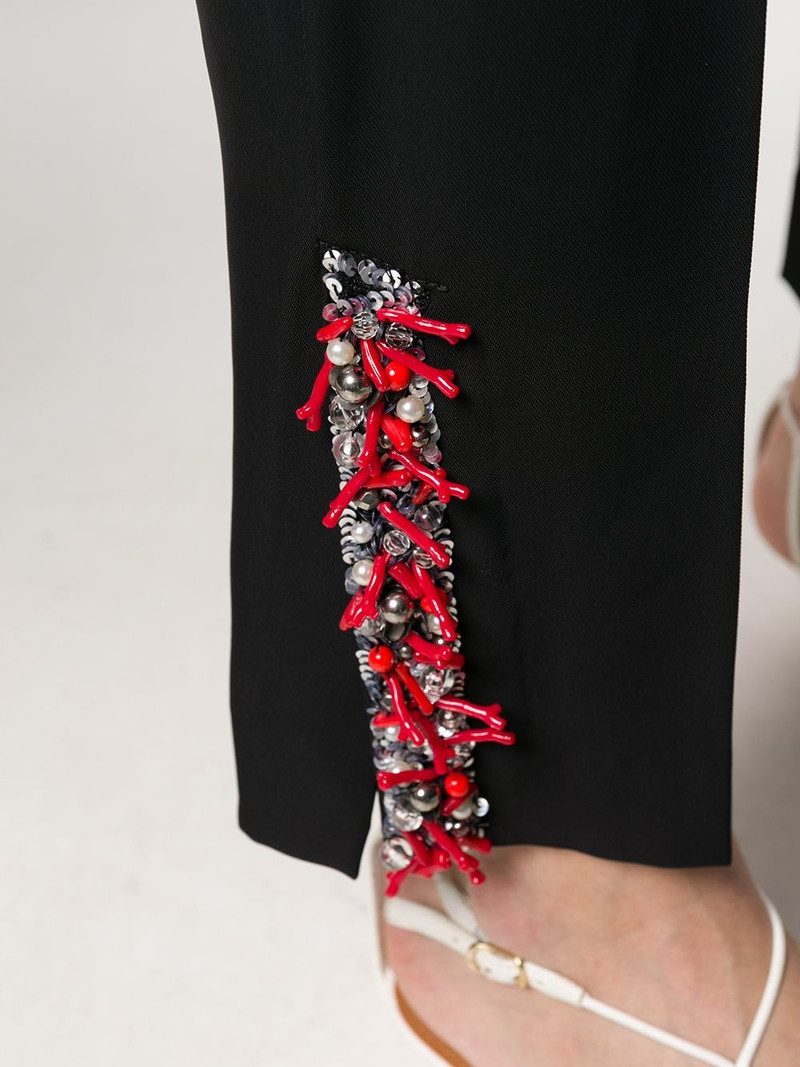 high-waisted embellished trousers 5