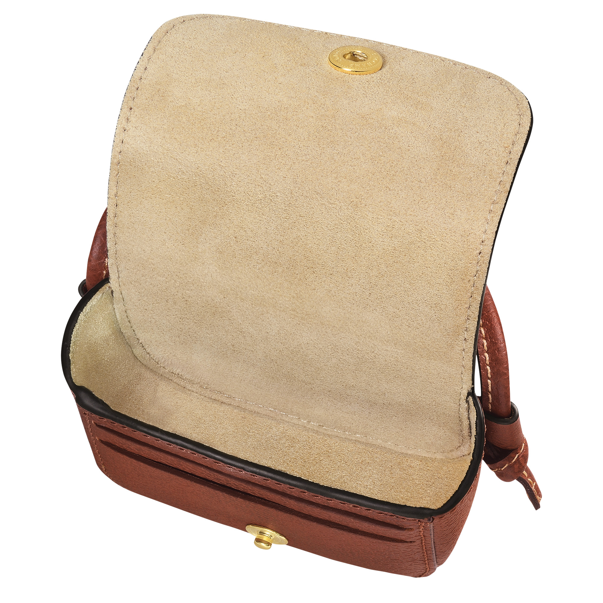 Épure Coin purse with leather lace Brown - Leather - 4