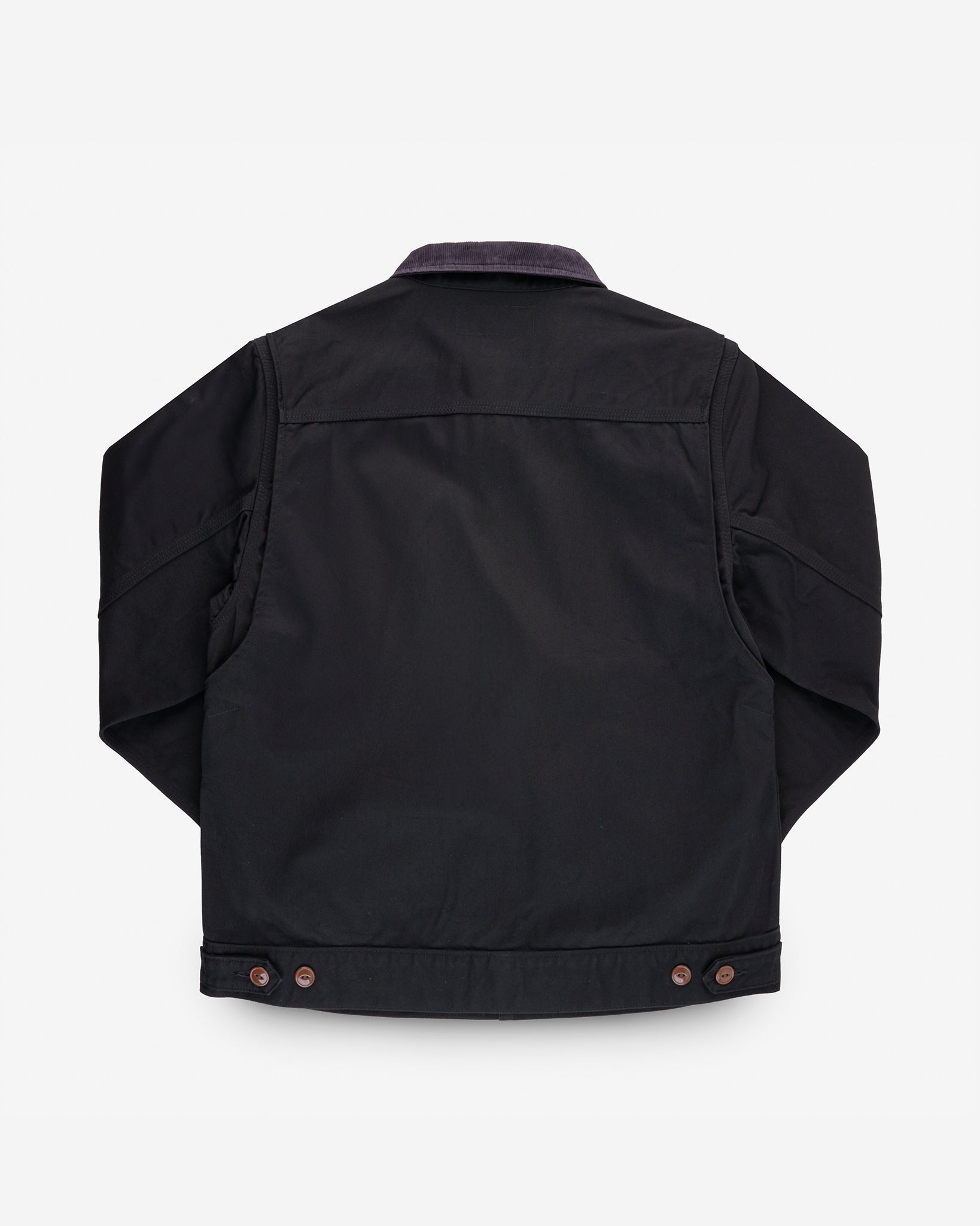 IHJ-144-BLK 12oz Kurashikizome® Twill Work Jacket - Black - 4