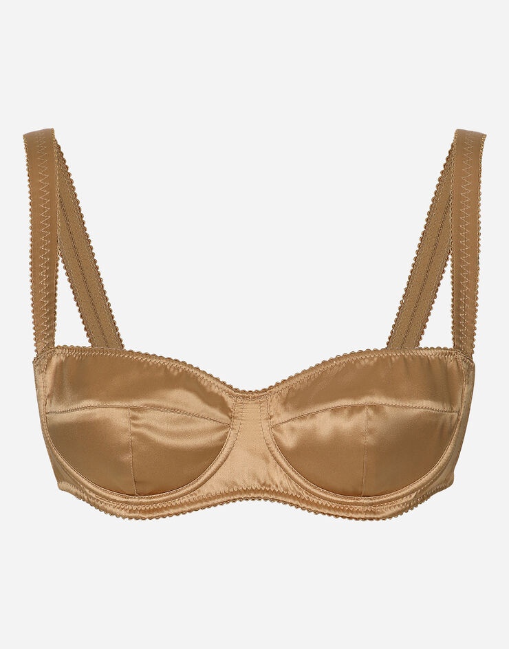 Satin balconette bra - 1